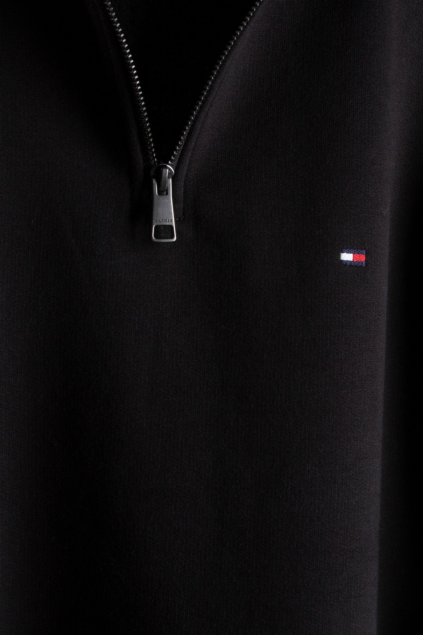 ESSENTIAL FLEECE 1/4 ZIP BLACK 4