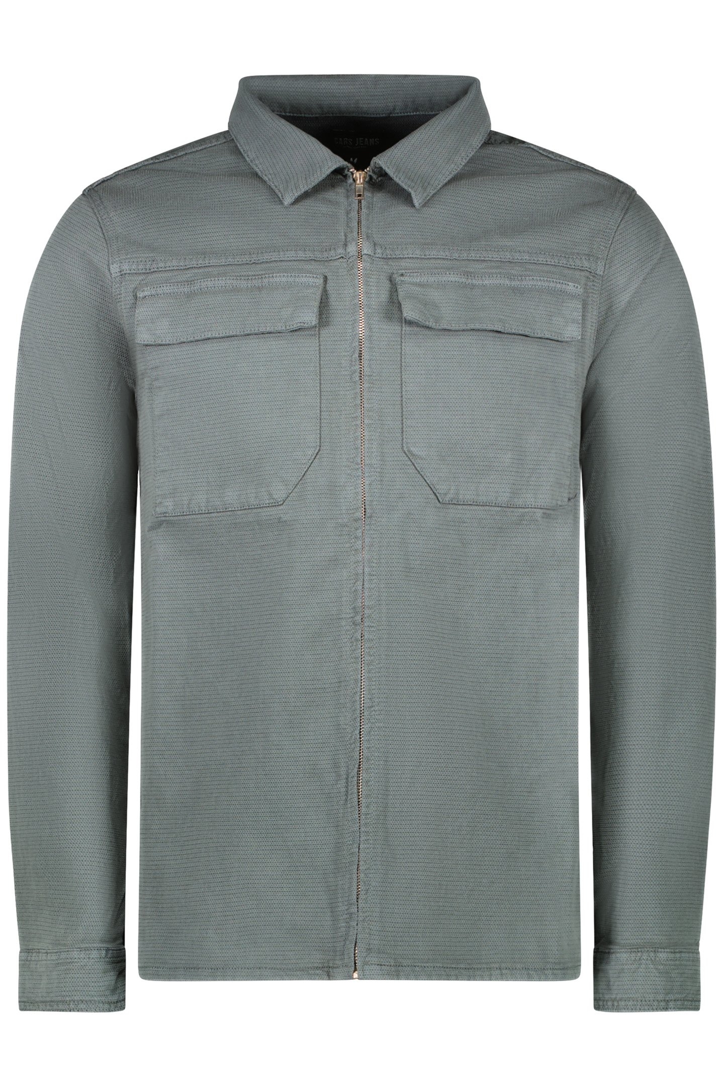 RONZO SHIRT ZIP TWILL GMD MOSS 1