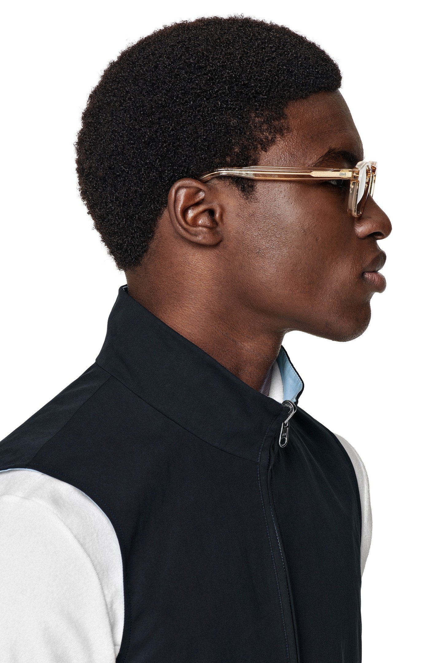 ZIP VEST-NAVY NAVY & LIGHT BLUE 5