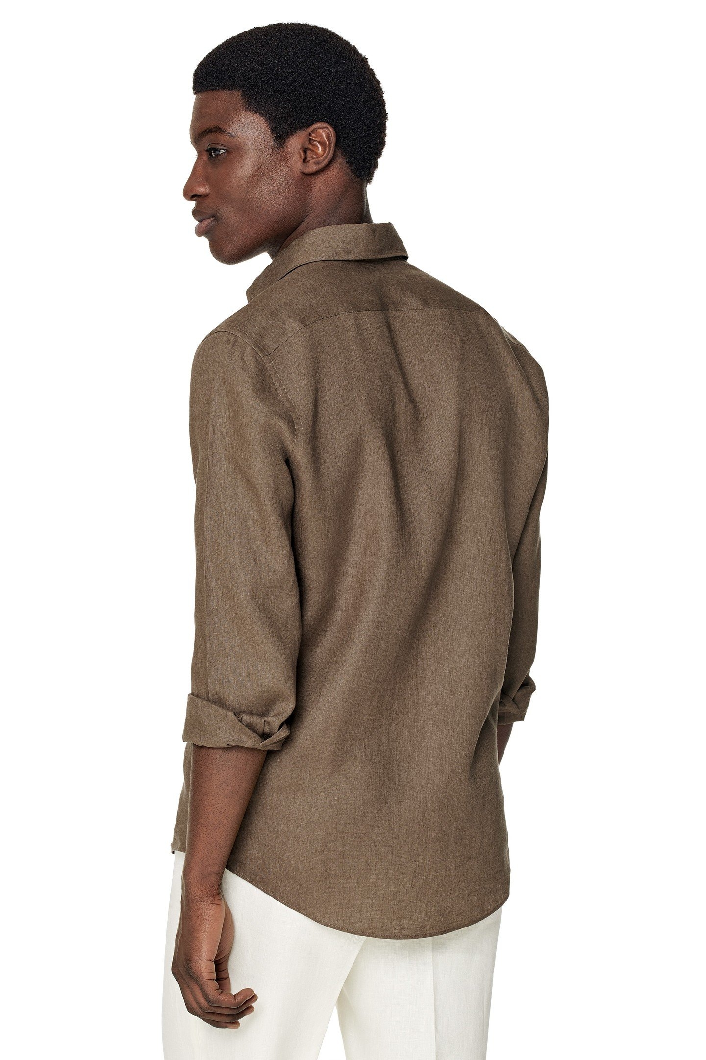 PURE LINEN TABACCO DARK BROWN 4