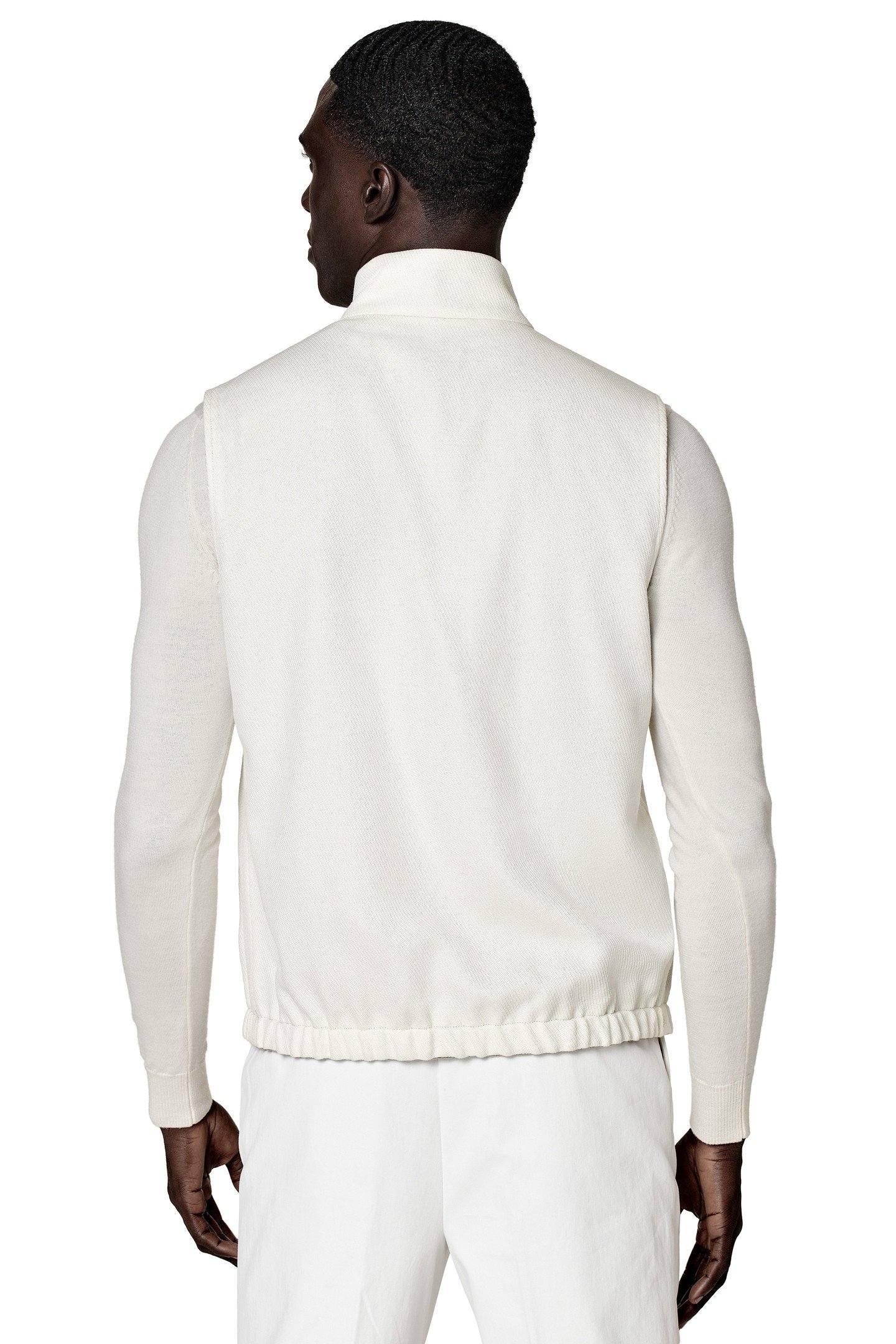 ZIPVEST-TAUPE TAUPE & OFF-WHITE 5