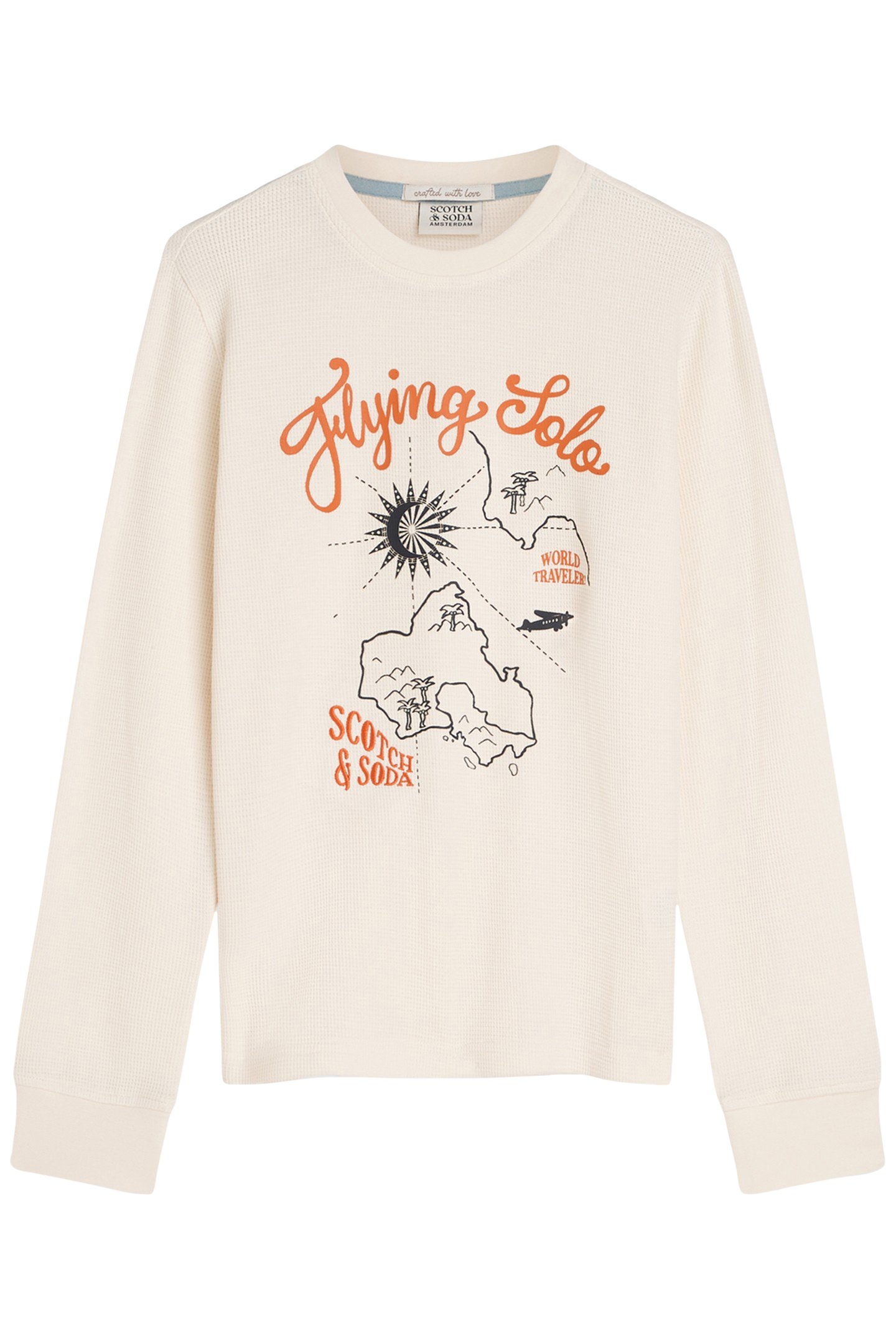 BOYS THERMAL LONG SLEEVE TEE NATURAL 1