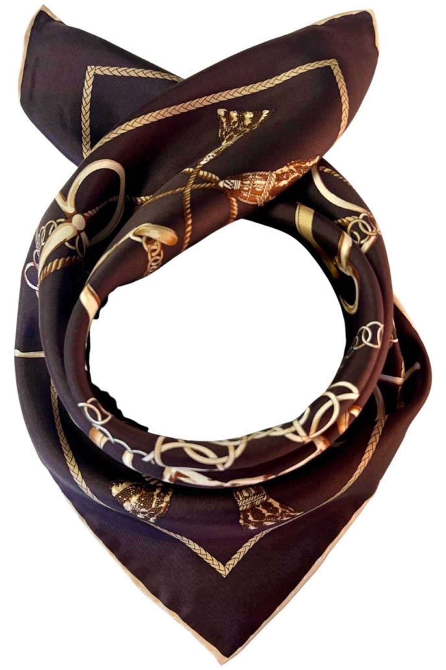 SCARF BURANO SMALL 584 BROWN 2