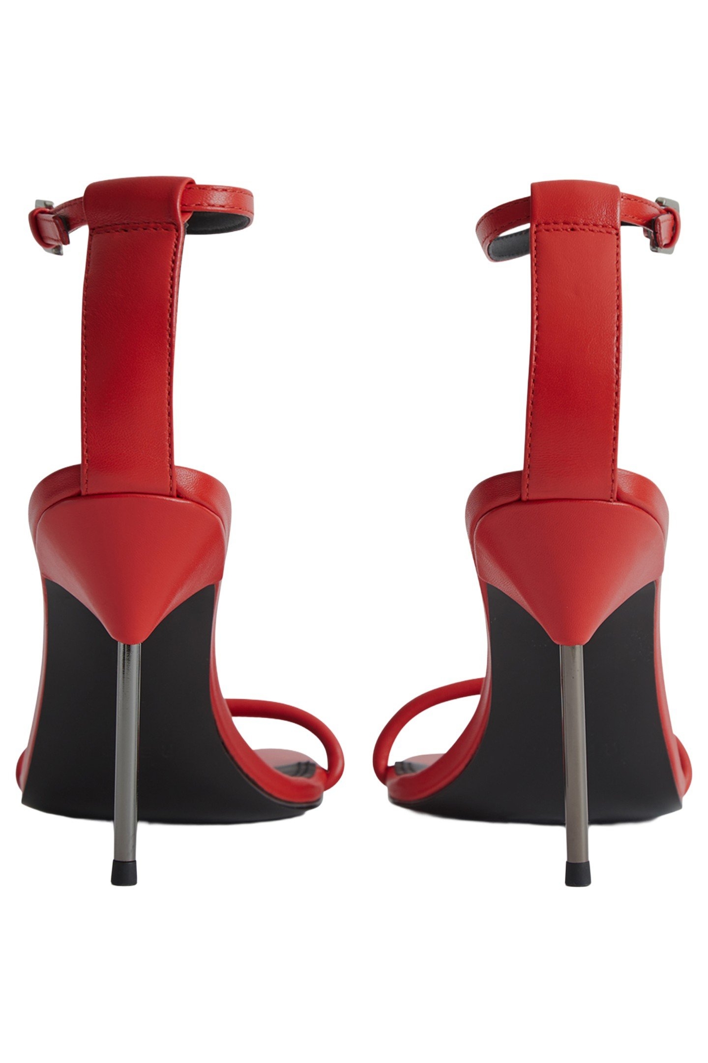 STRAPPY PIN HEEL SANDAL ORANGE 7