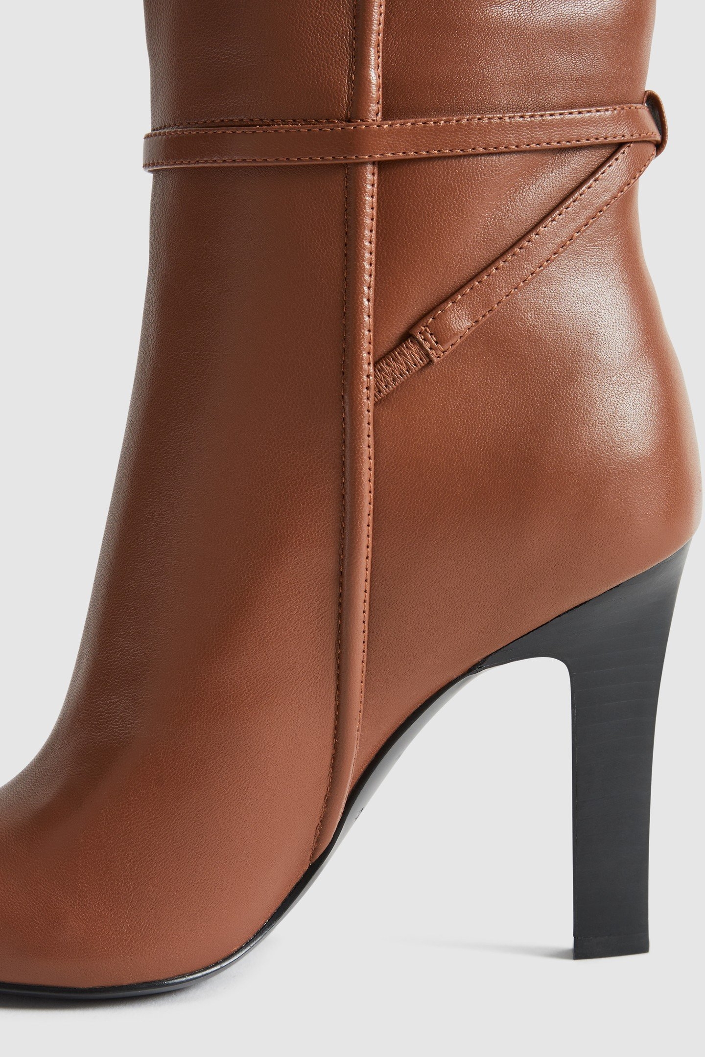 LEATHER KNEE BOOT TAN 7