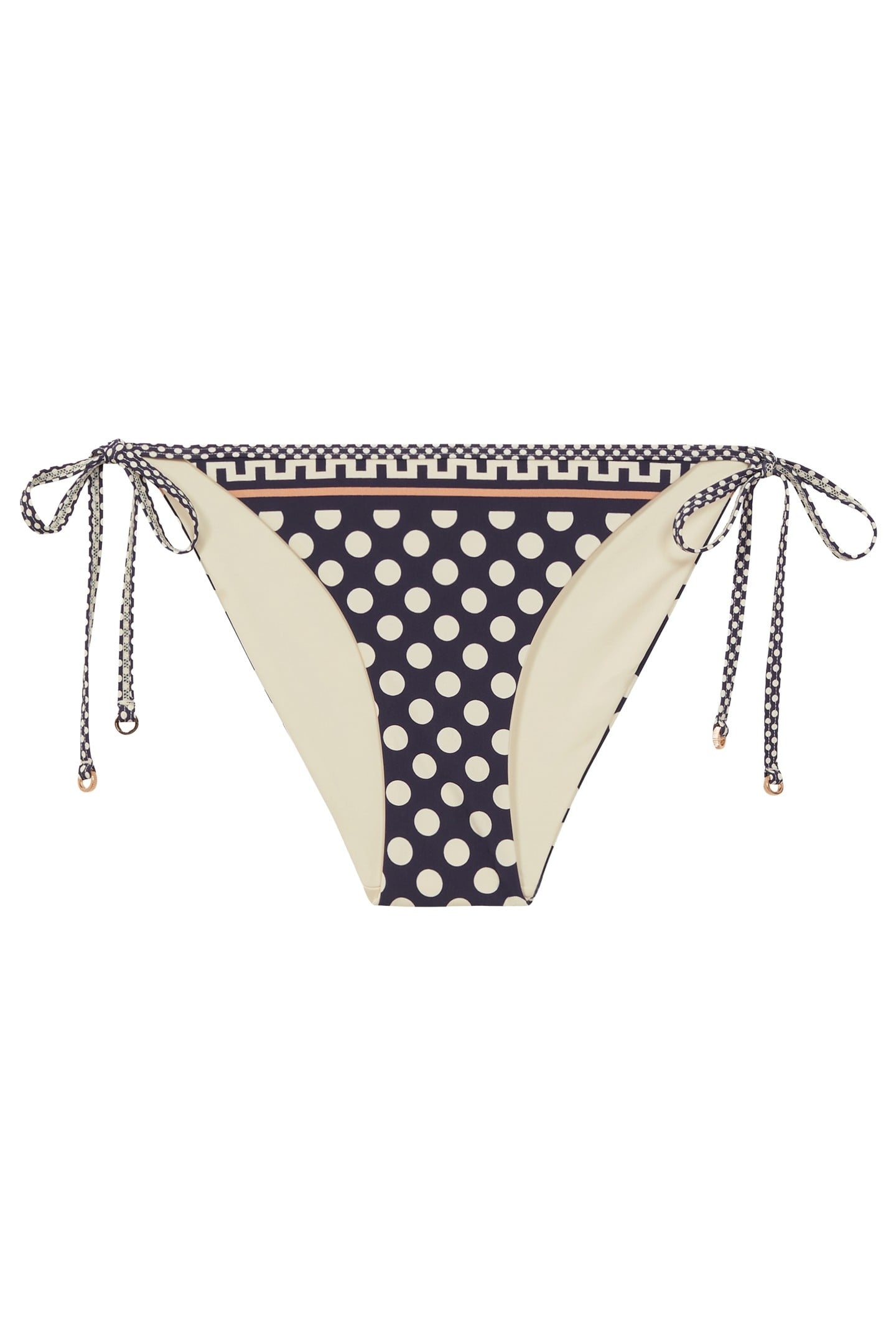 POLKA DOT PRINT BIKINI BOTTOM NAVY/WHITE 3