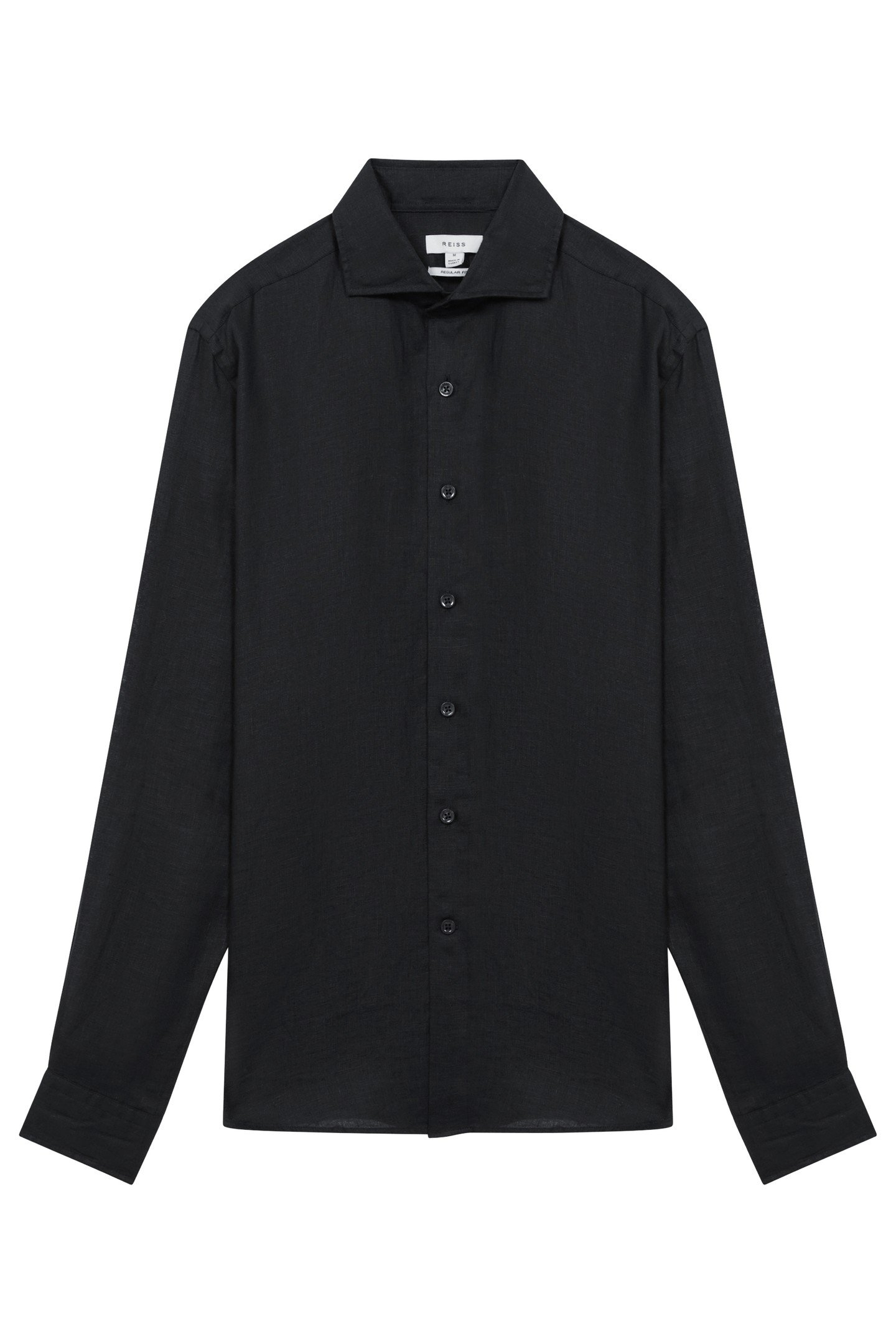 LONGSLEEVE LINEN SHIRT BLACK 6