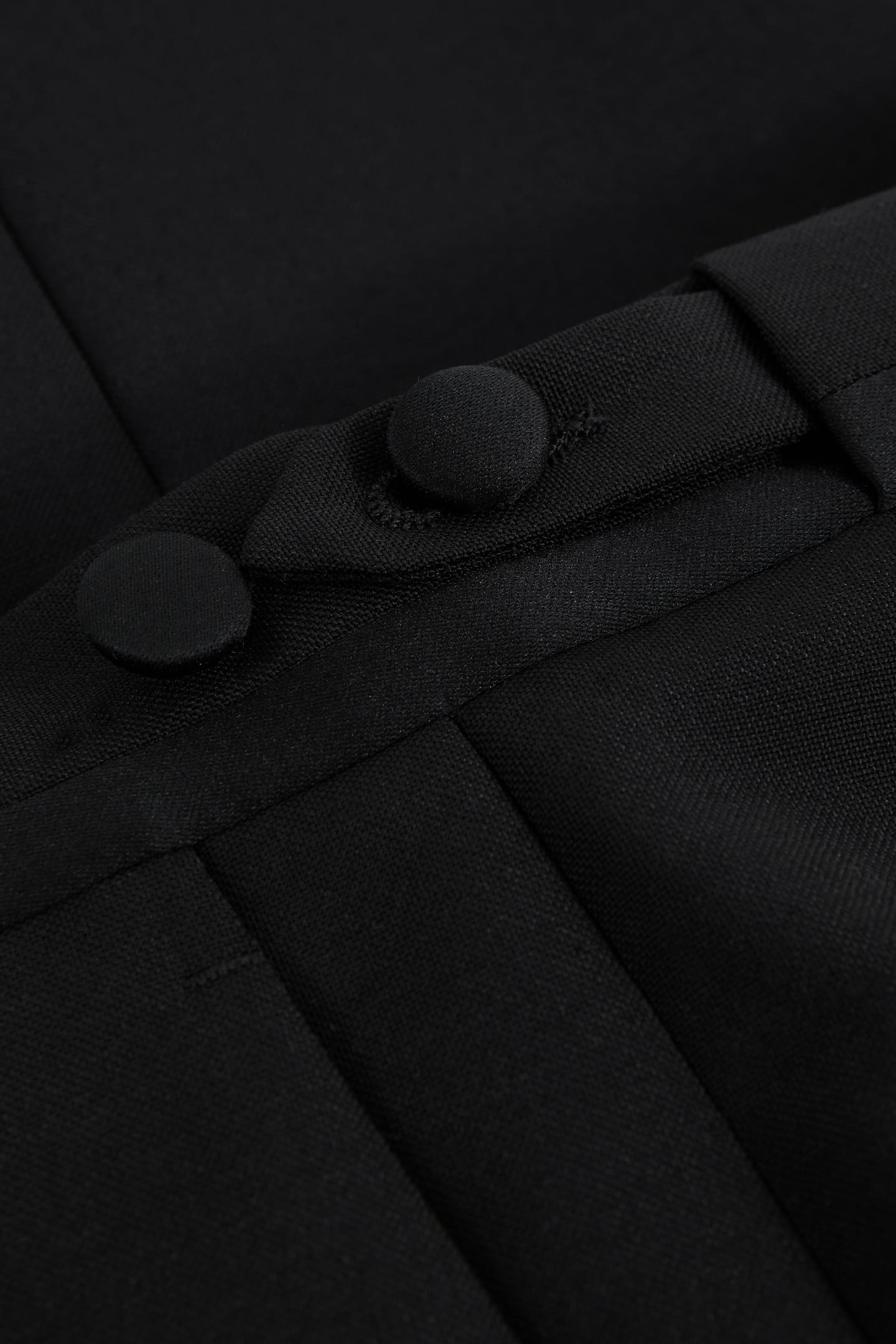 SUPER 150S TUX TROUSER BLACK 8