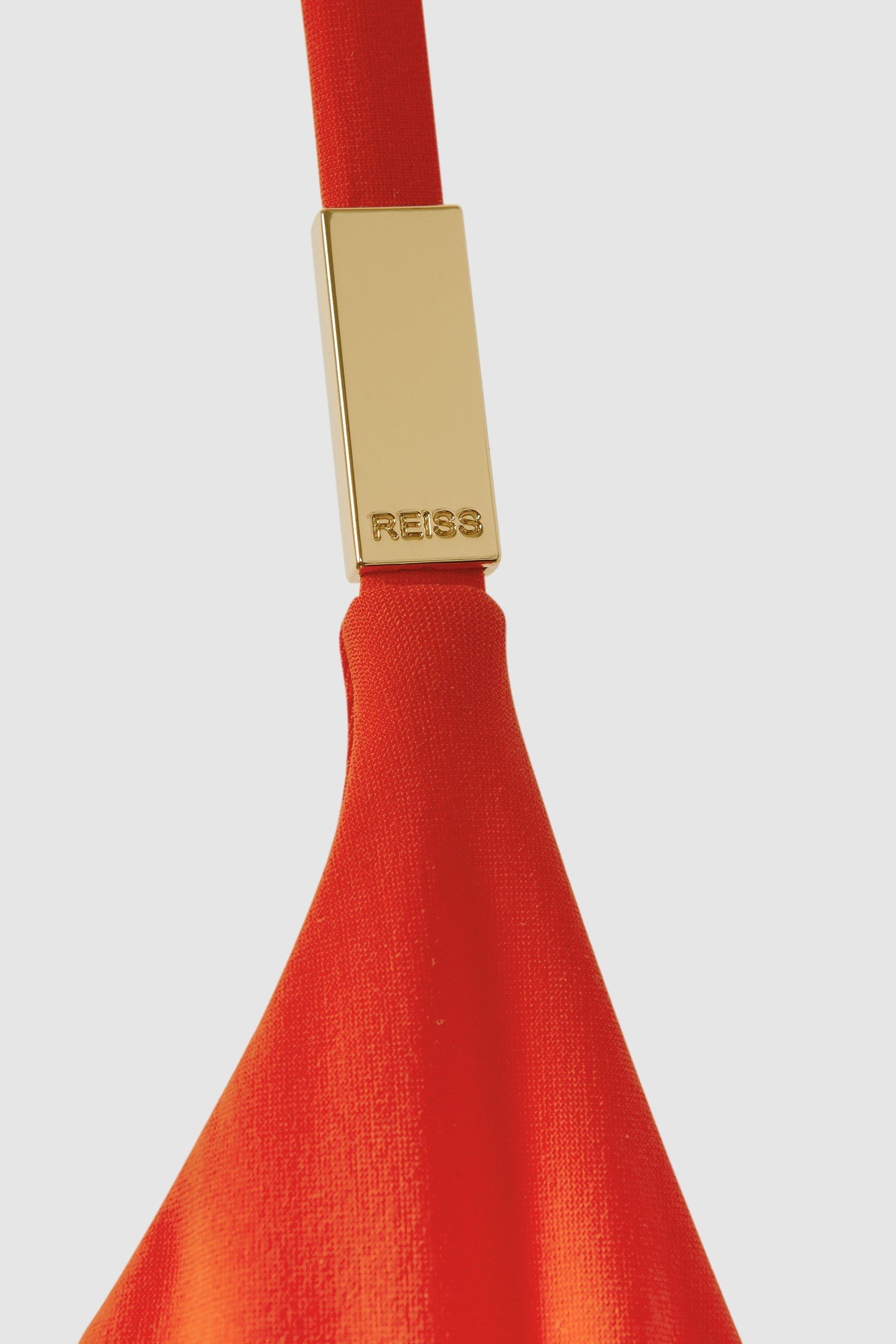 UNDERWIRE HALTER BIKINI TOP RED 4