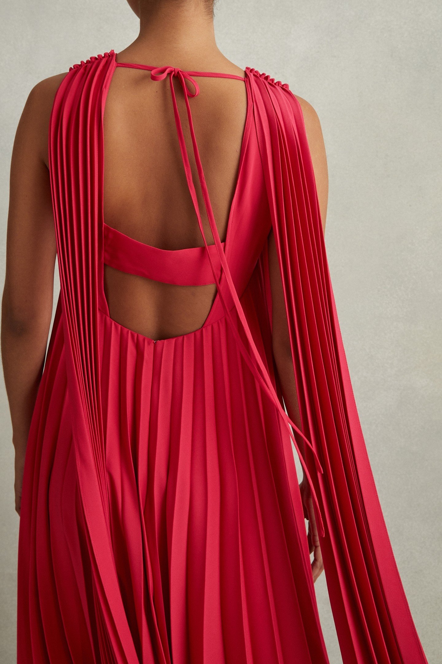 PLEATED OCCASION GOWN CORAL 4