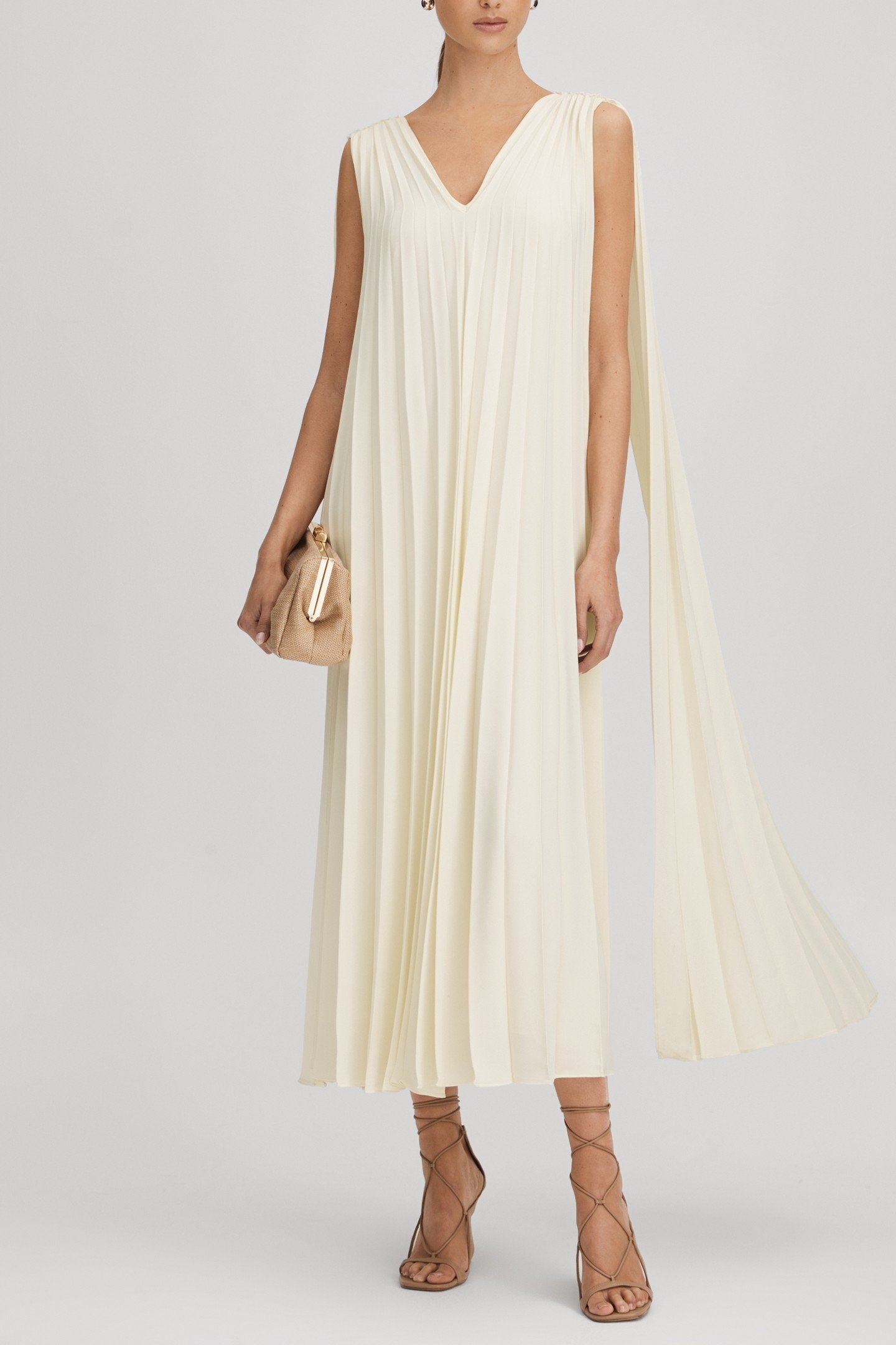 PLEATED OCCASION GOWN LEMON 1