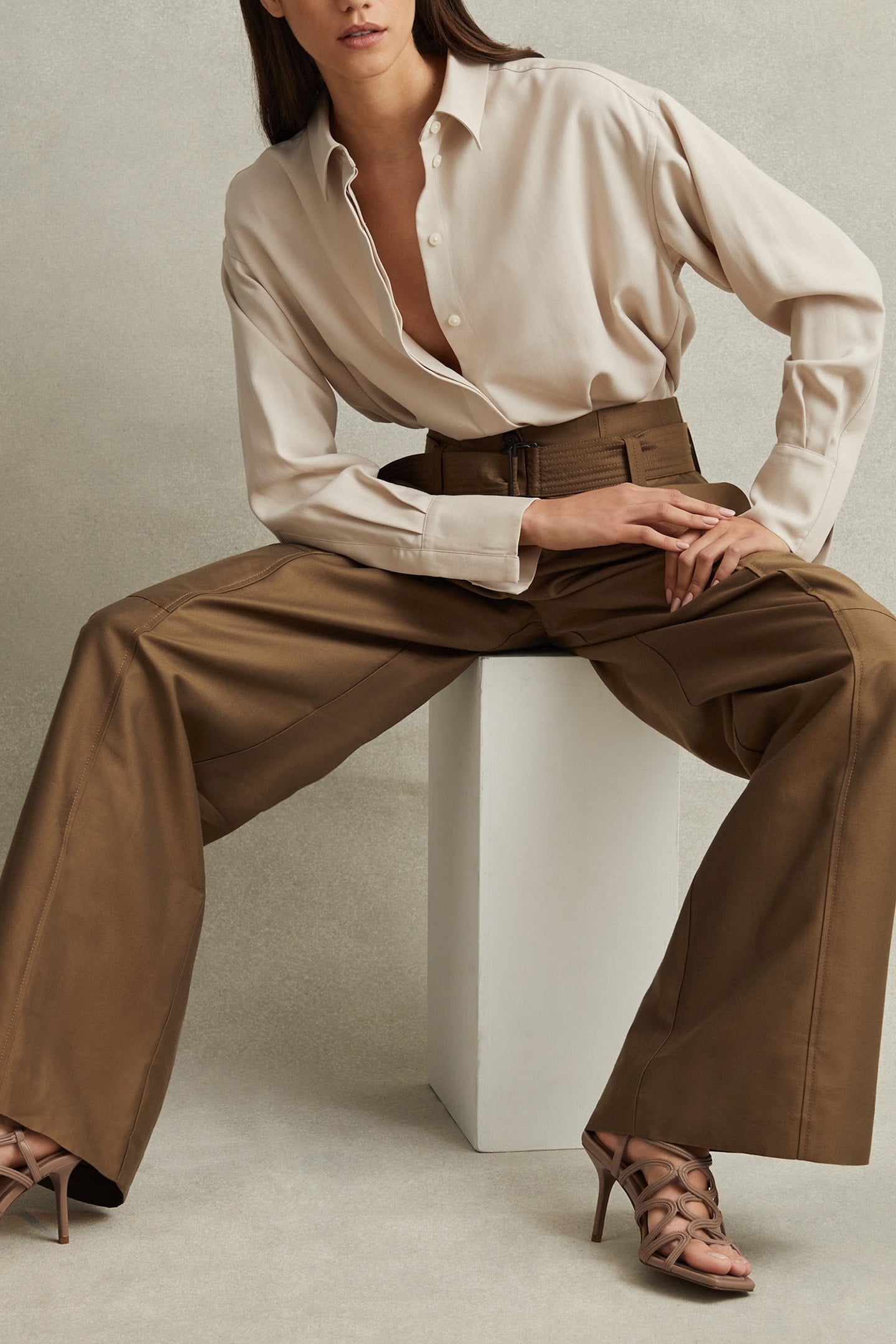 ROPE STRAP HEELED SANDAL NUDE 5