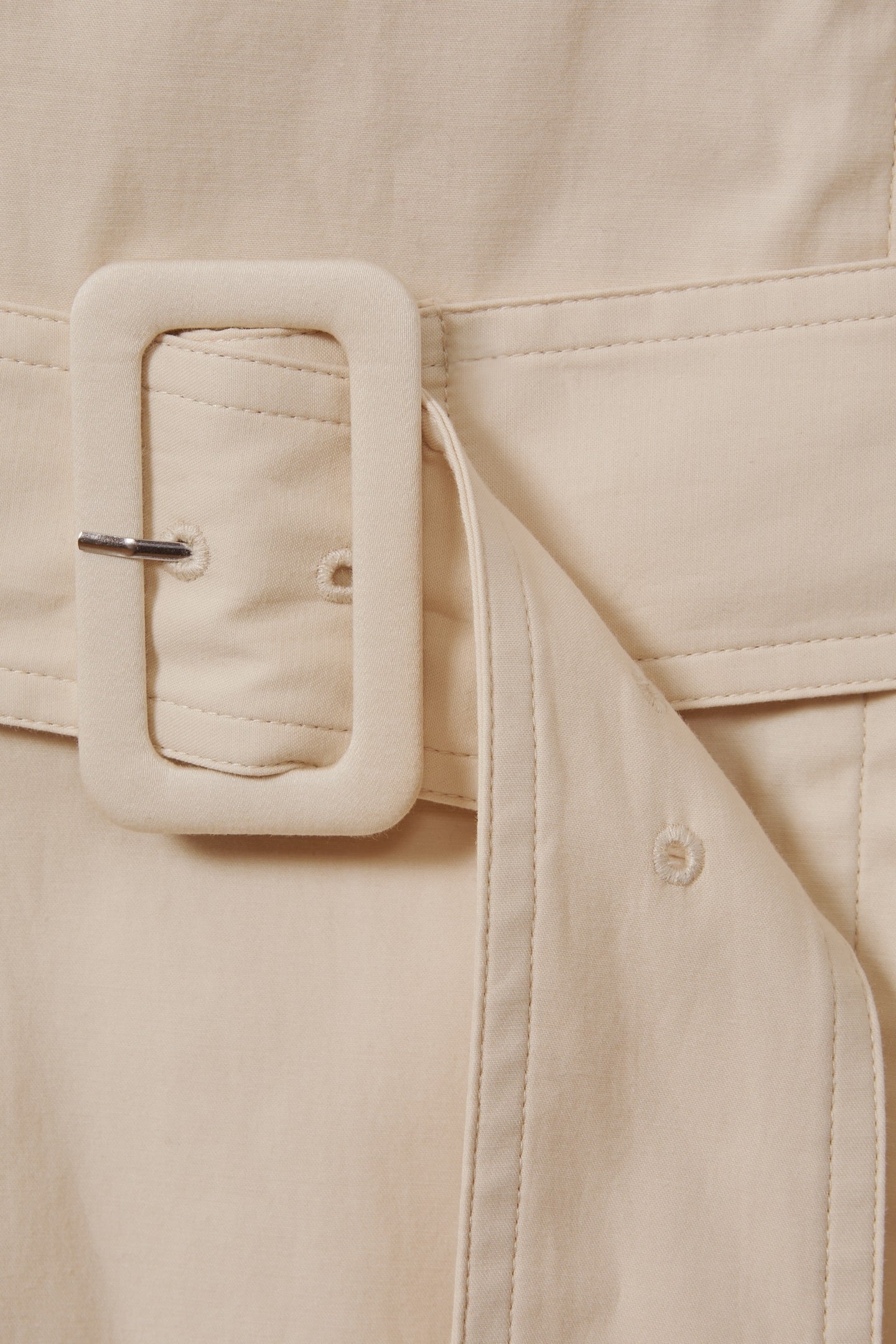 COTTON CARGO MIDI DRESS STONE 5