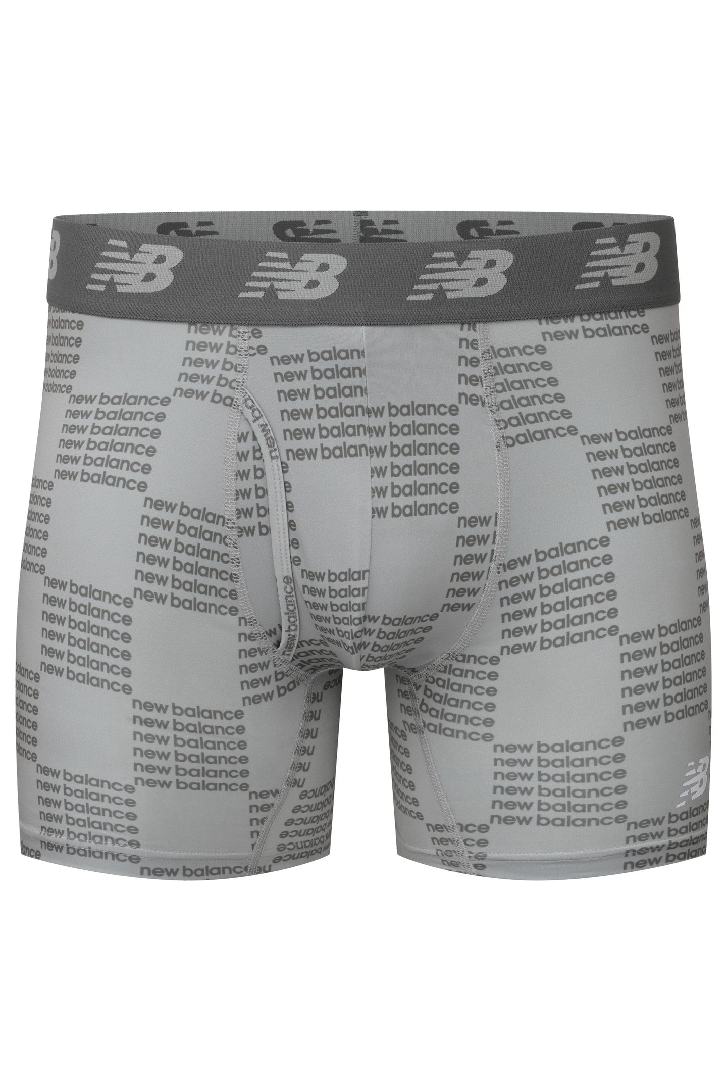 MENS PREMIUM 6 INCH BOXER BRIEF FROST GREY 1