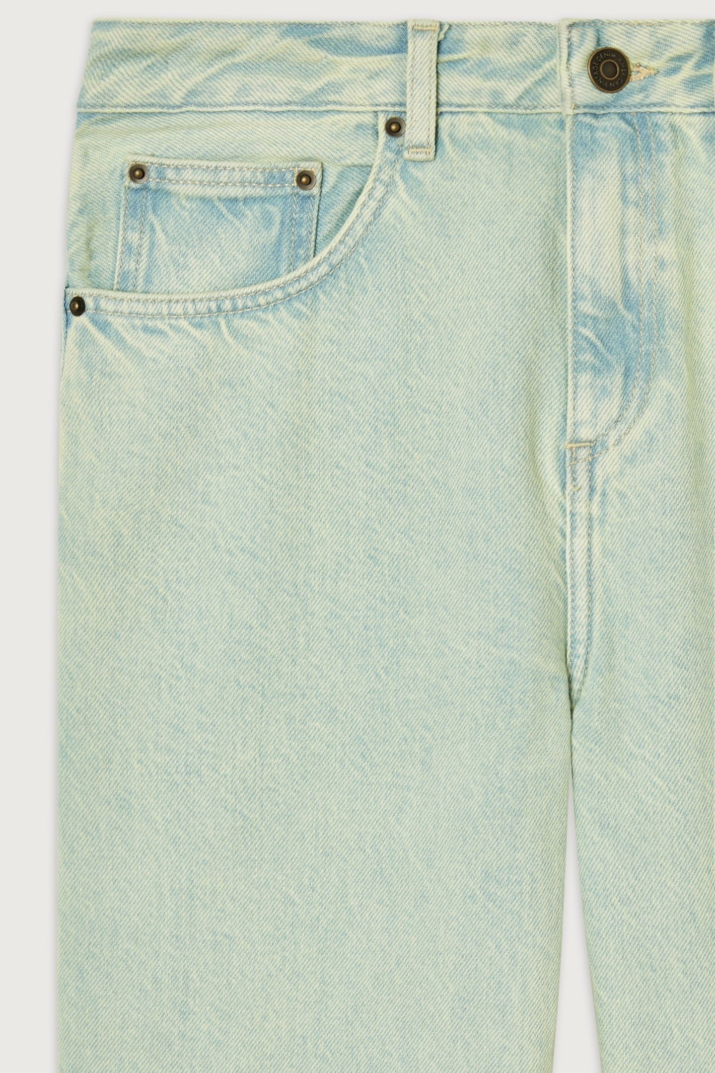 5 POCKETS THE RIGHT JEANS OVER GREEN DYE 2
