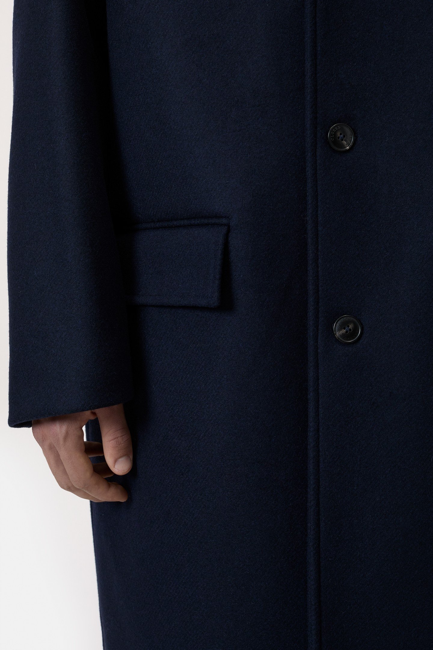 SINGLE BREASTED COAT JACKET DARK NIGHT 6