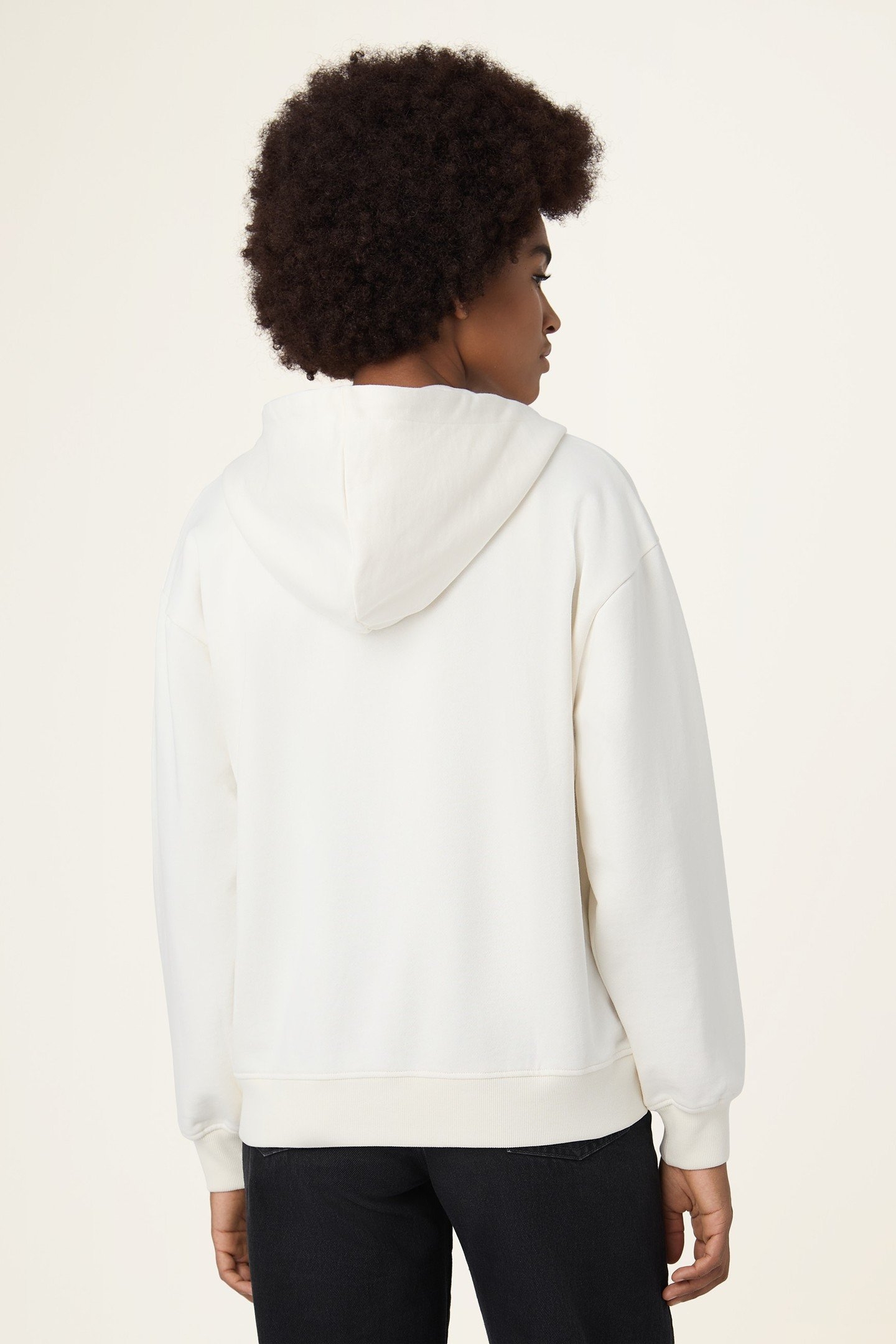 LAGRIO LOOSE ZIP HOODIE EGRET 4