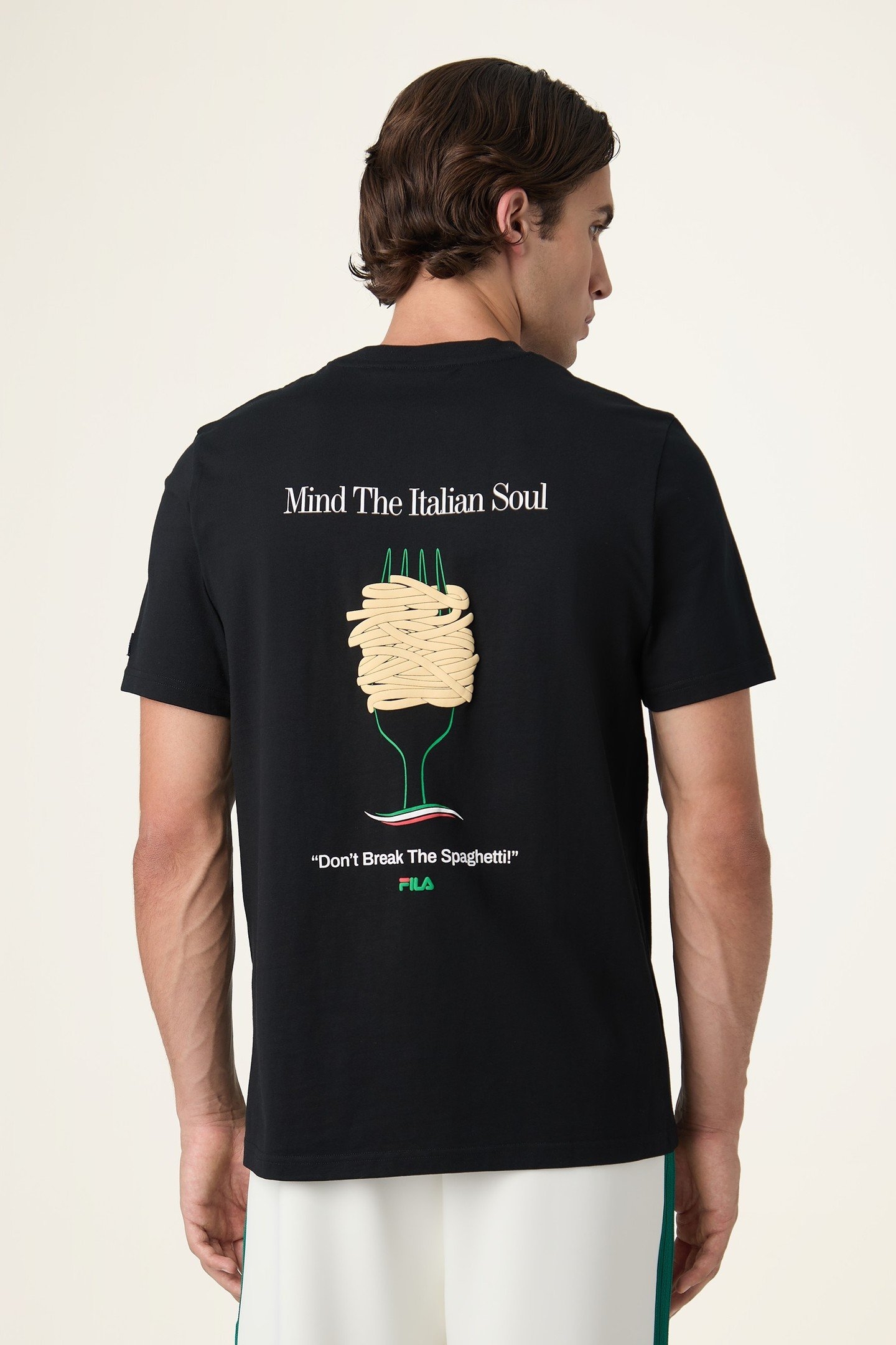 NAVIGLI PASTA REGULAR GRAPHIC T-SHIRT BLACK 4