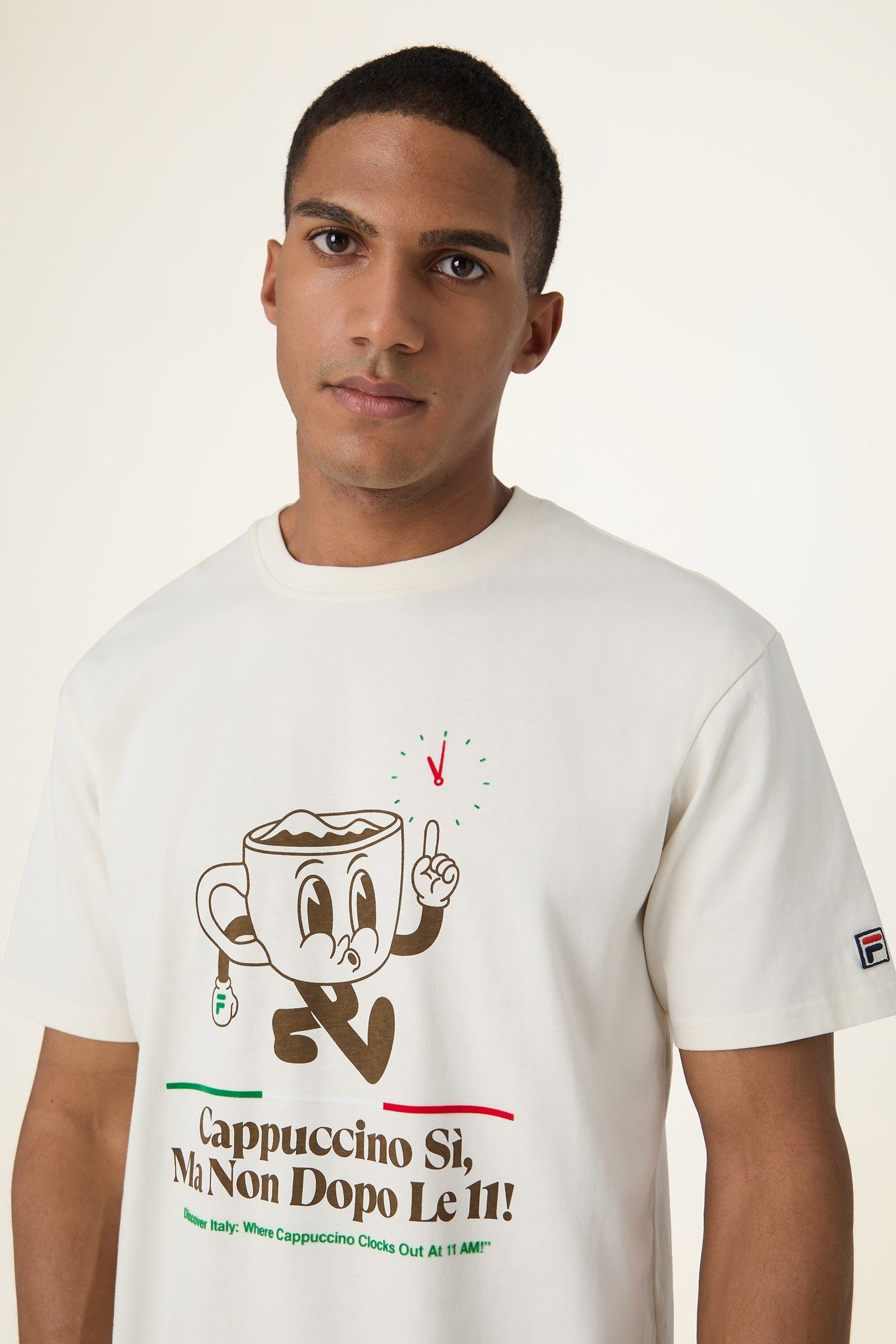 NAVIGLI CAFFÉ RELAXED GRAPHIC T-SHIRT EGRET 1