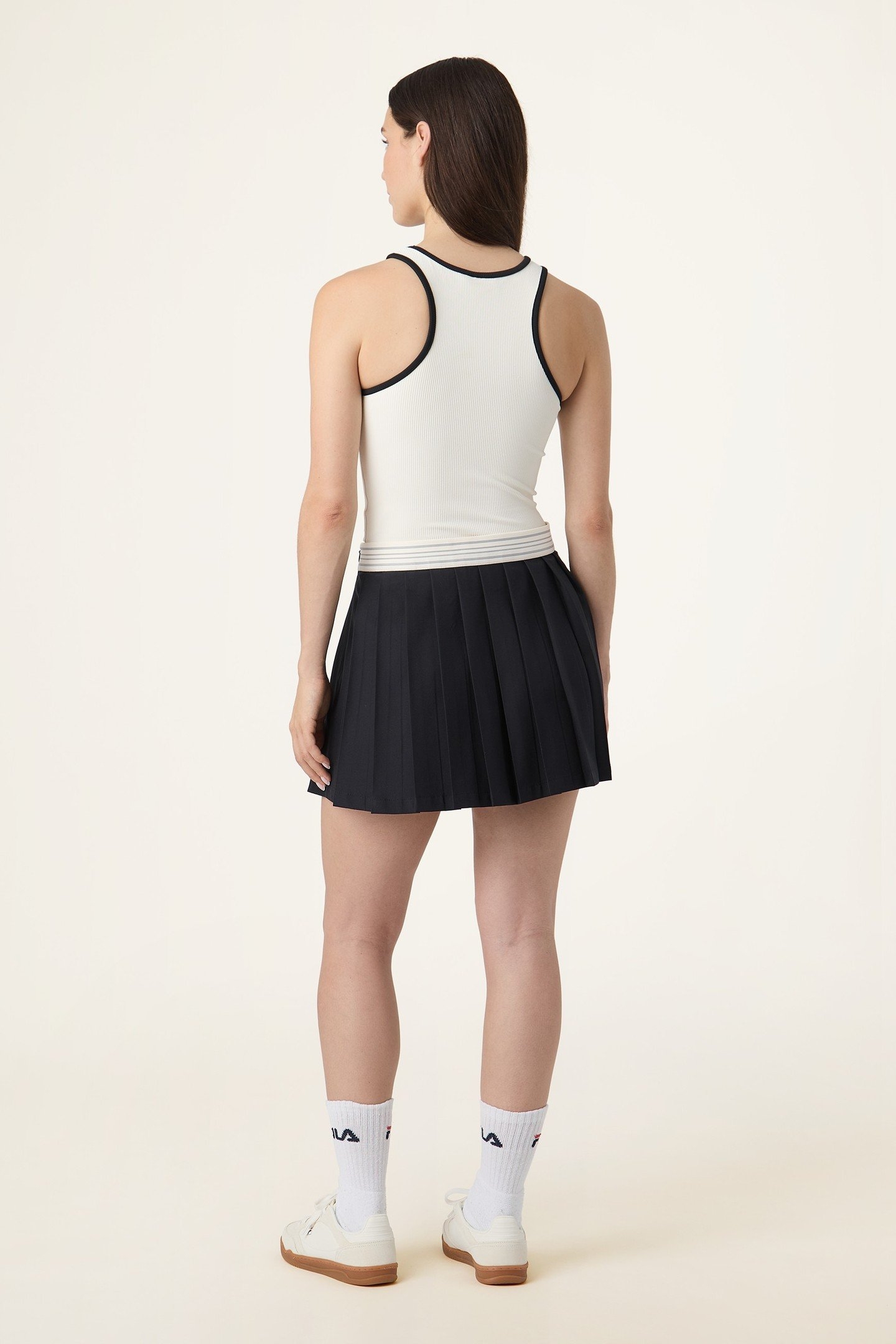 BELLAGIO LOW WAIST PLEATED SKIRT BLACK 3