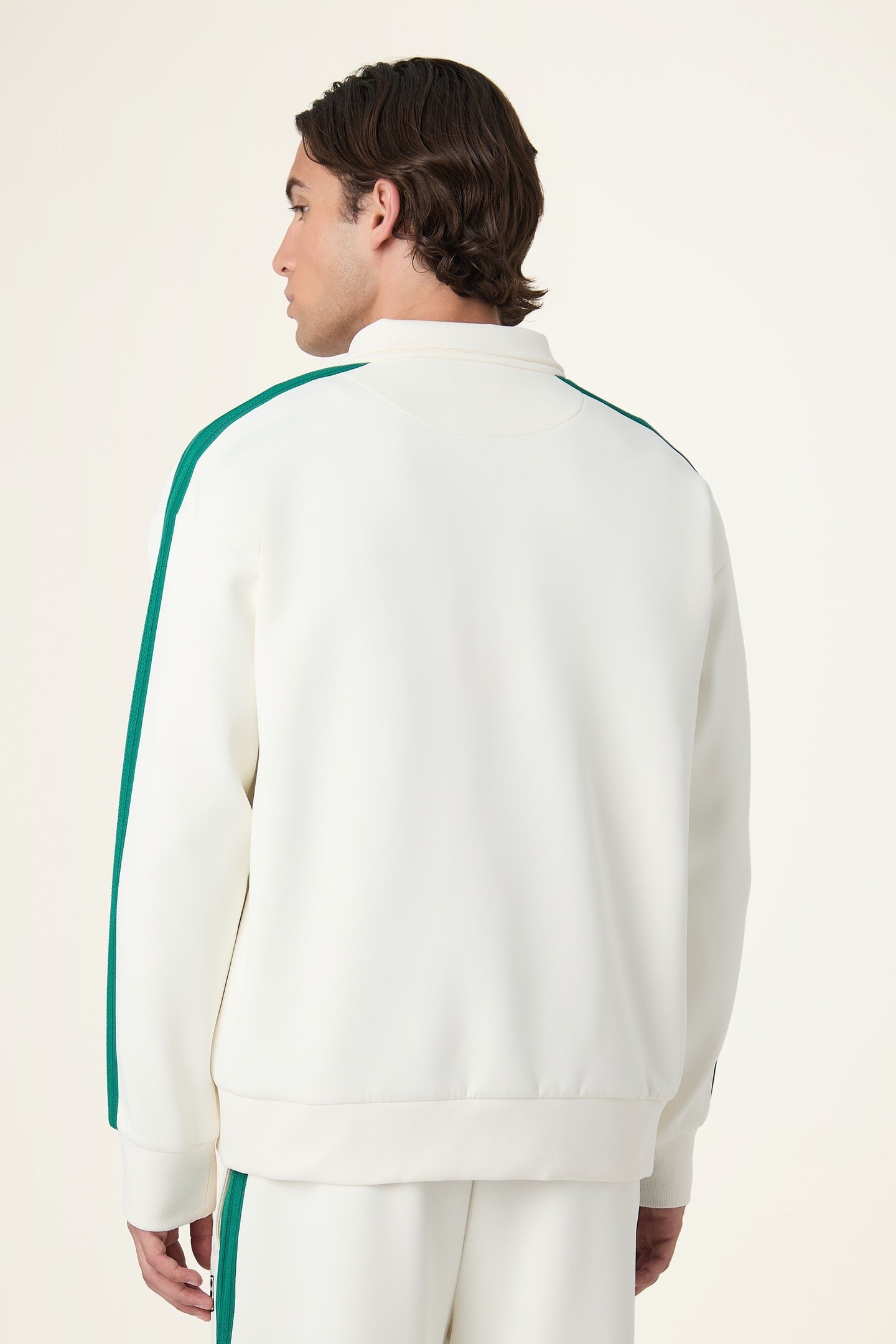 COMO RELAXED TAPED TRACK JACKET EGRET 3