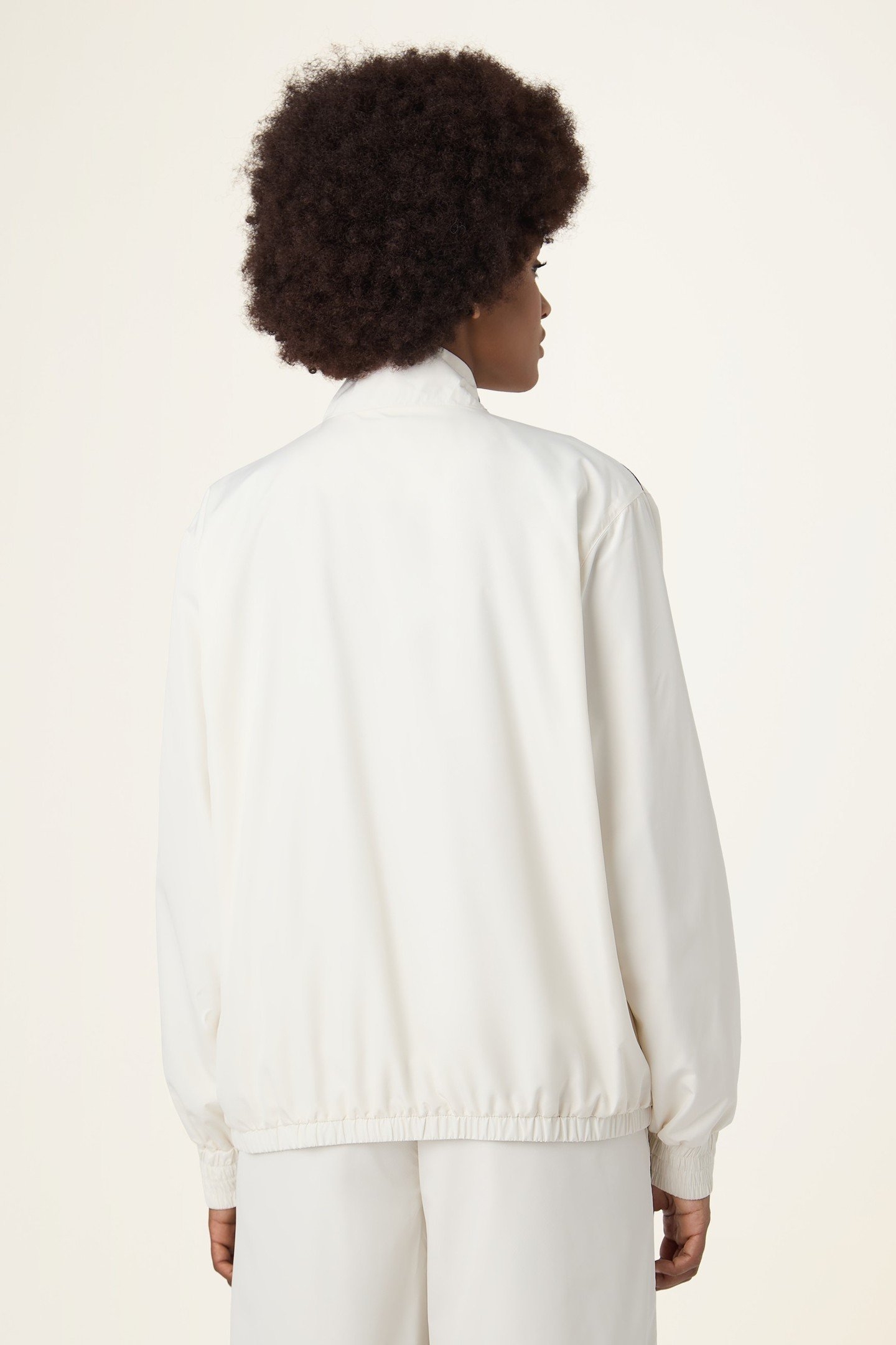 SAN SIRO OVERSIZED WOVEN TRACK JACKET EGRET 3