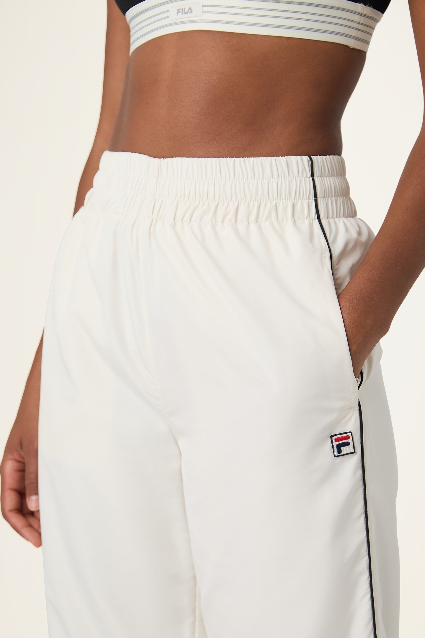 SAN SIRO WIDE WOVEN TRACK PANTS EGRET 5