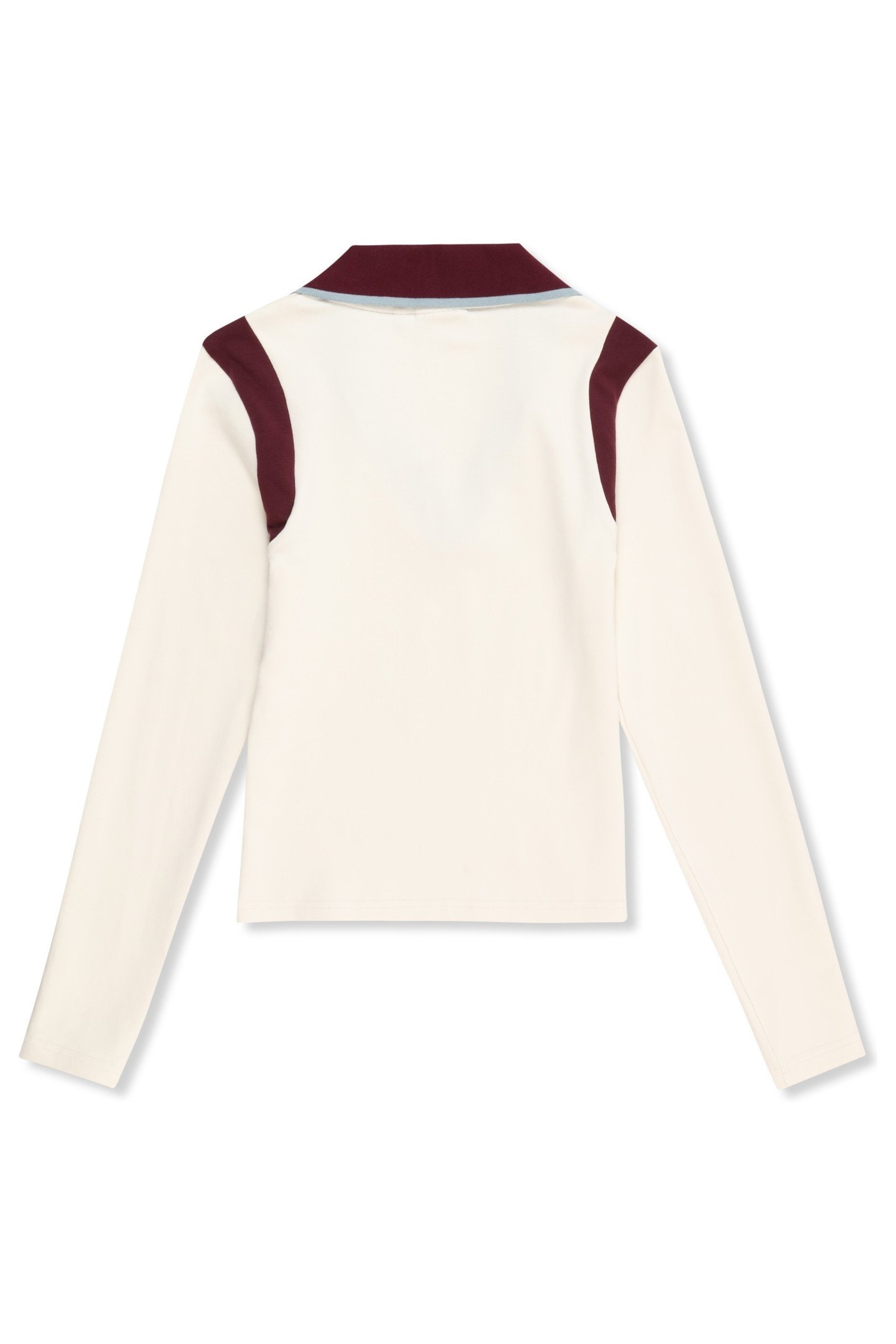 ADRIANO SLIM JOHNNY COLLAR TOP EGRET-FIG 4