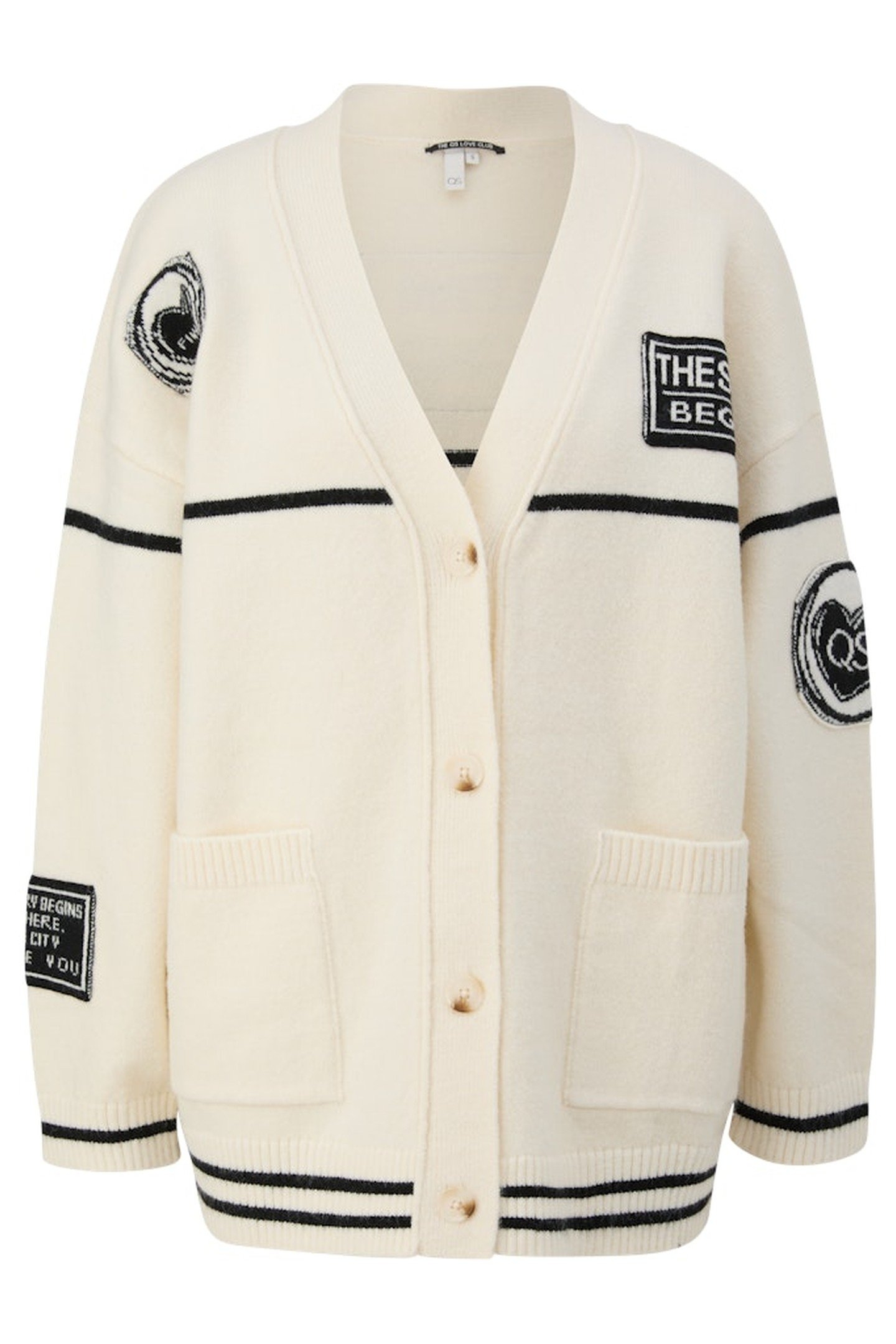 S.OLIVER-QS CARDIGAN OFFWHITE 1
