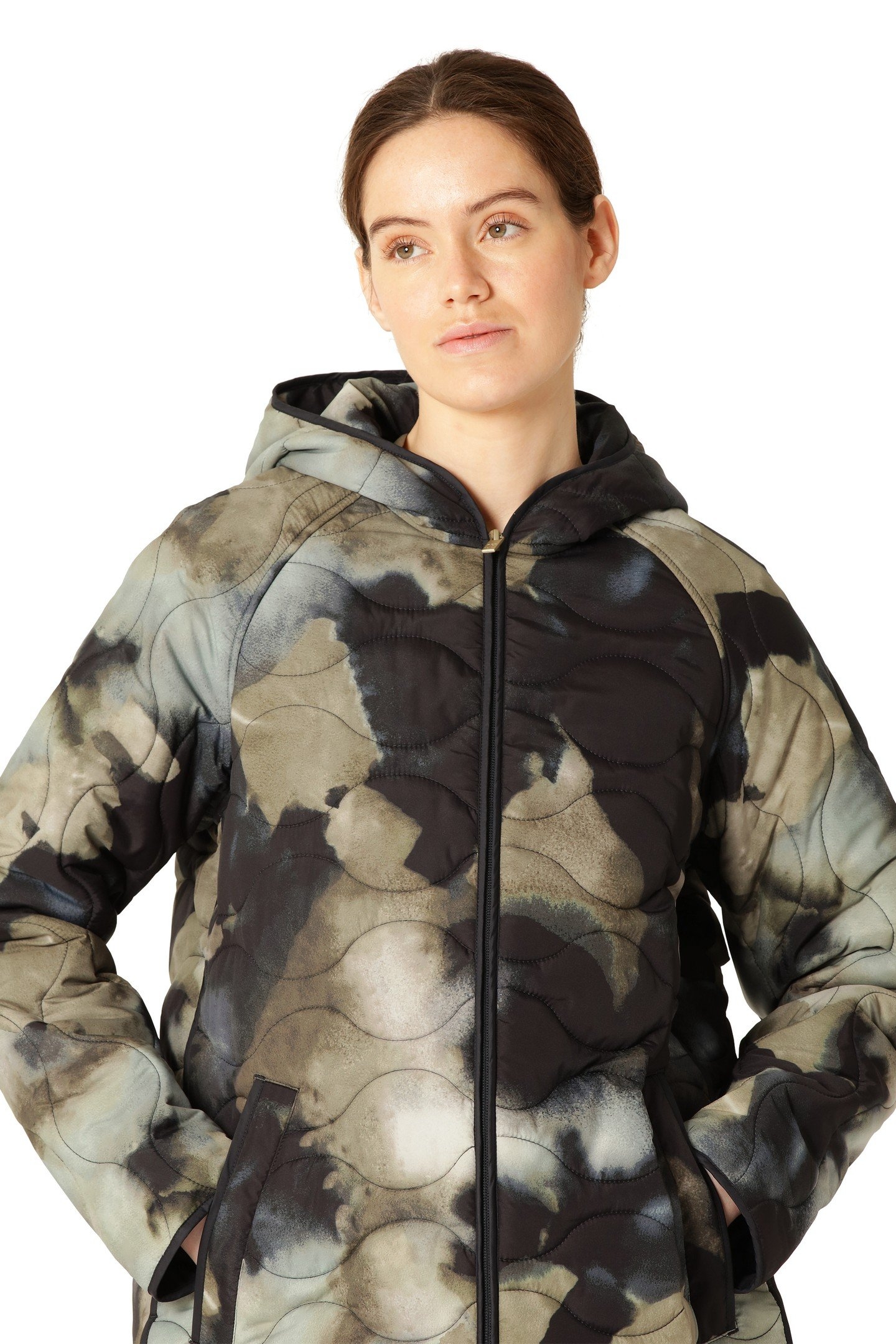 QUILTED07P QUILT JACKETS MOSS PRINT 4