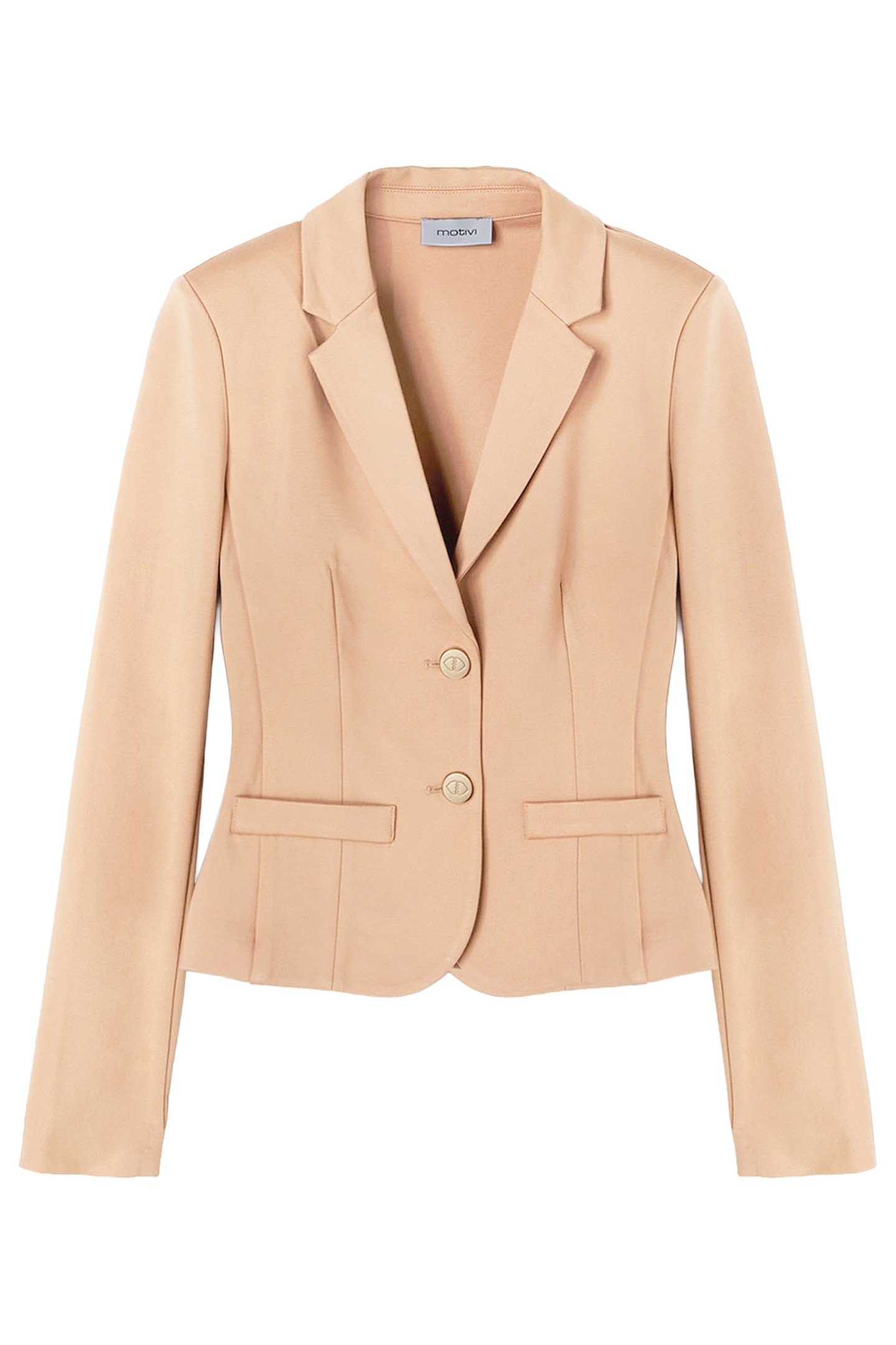 MILANO KNIT FABRIC SINGLE-BREASTED JACKET BEIGE 3