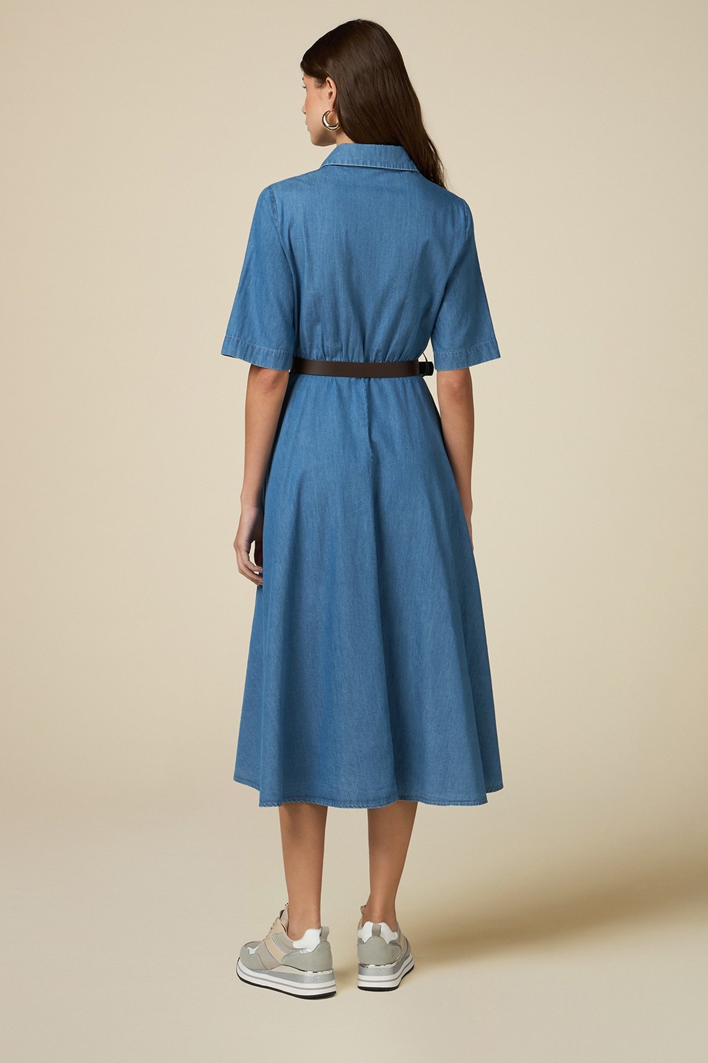 TENCEL CHEMISIER DRESS LIGHT BLUE 3