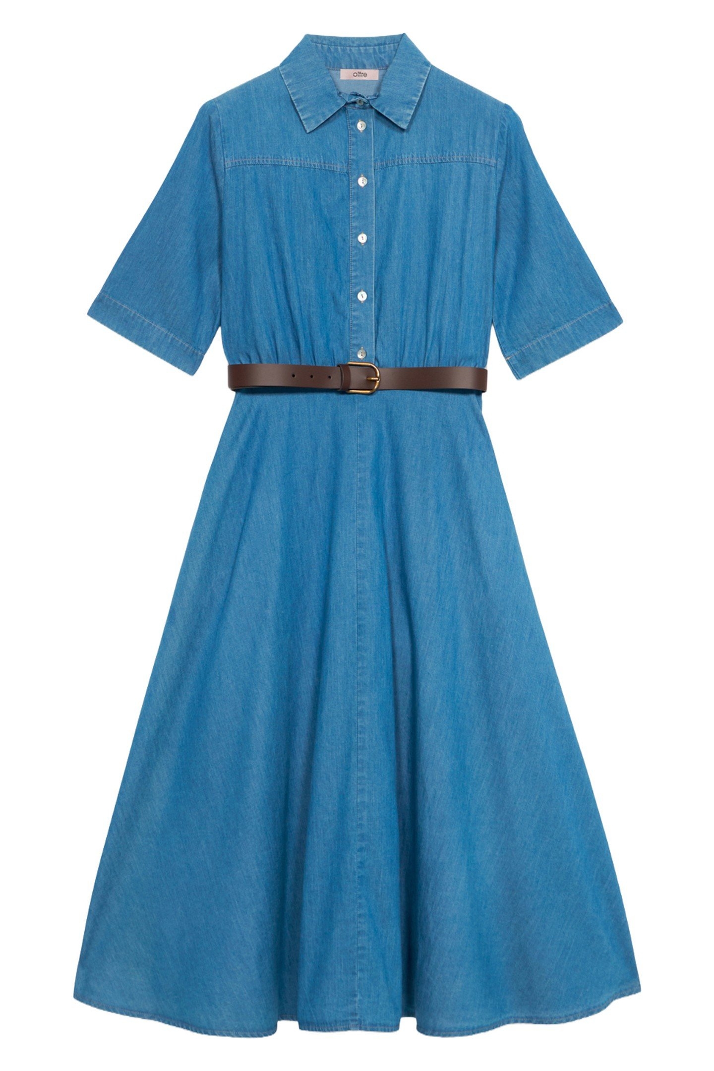TENCEL CHEMISIER DRESS LIGHT BLUE 4