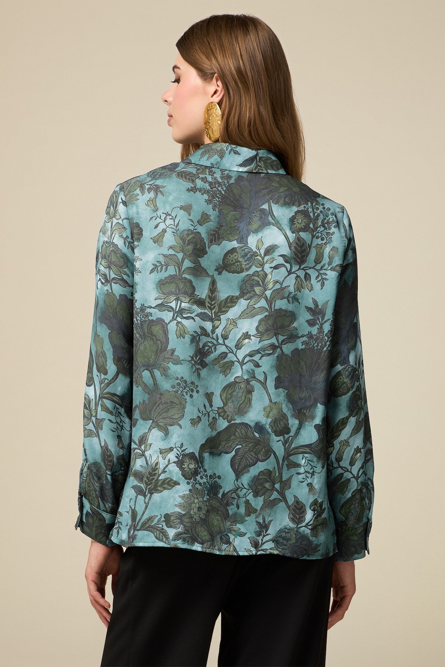 FLORAL PATTERN SHIRT GREEN 3