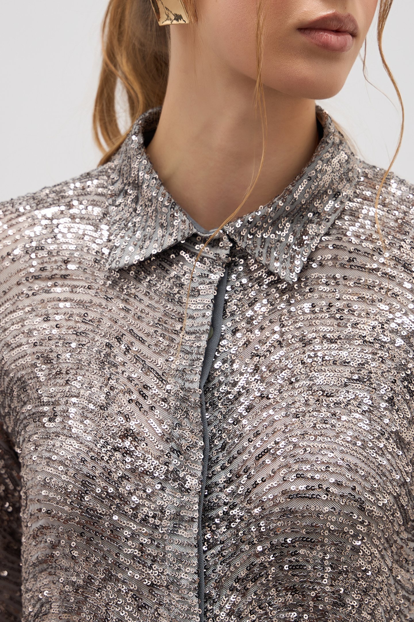 SEQUINED SHIRT GREY 4