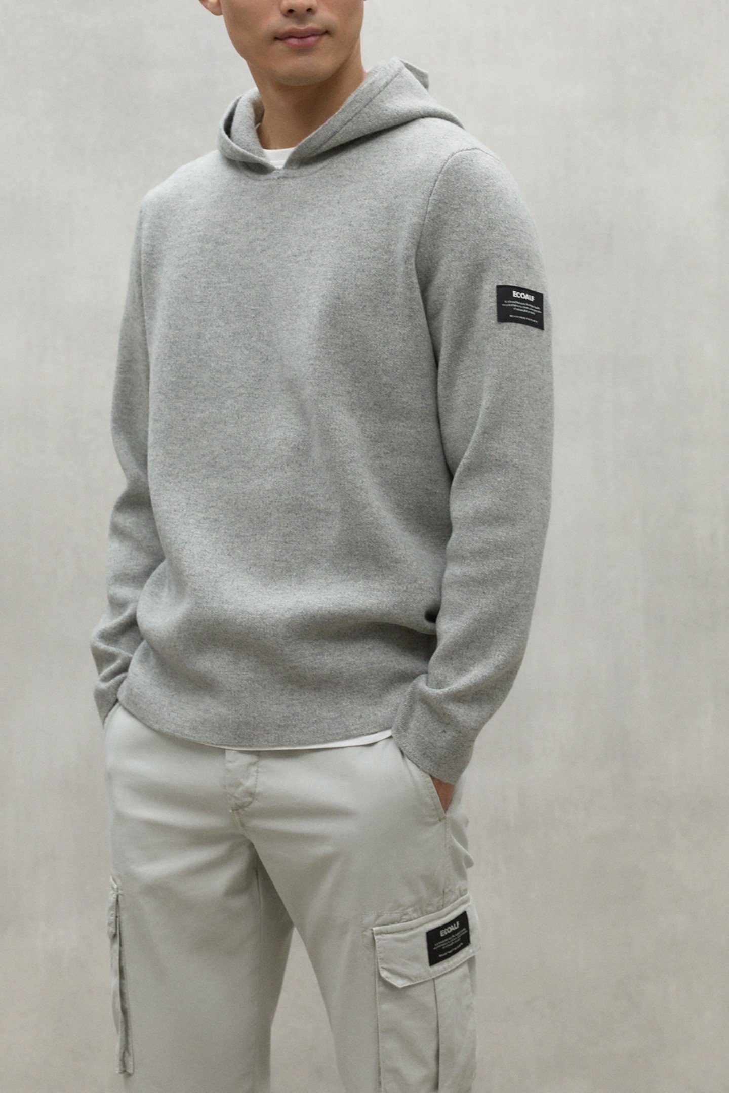 MUGGAALF KNIT LIGHT GREY MELANGE 2