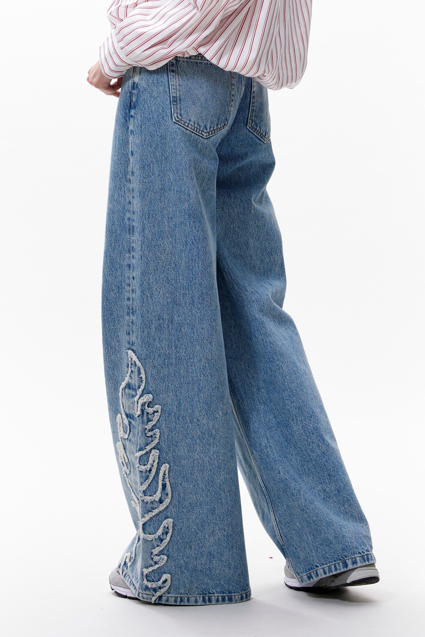 WIDE LEG FLAME JEANS COUNTRY BLUE 3