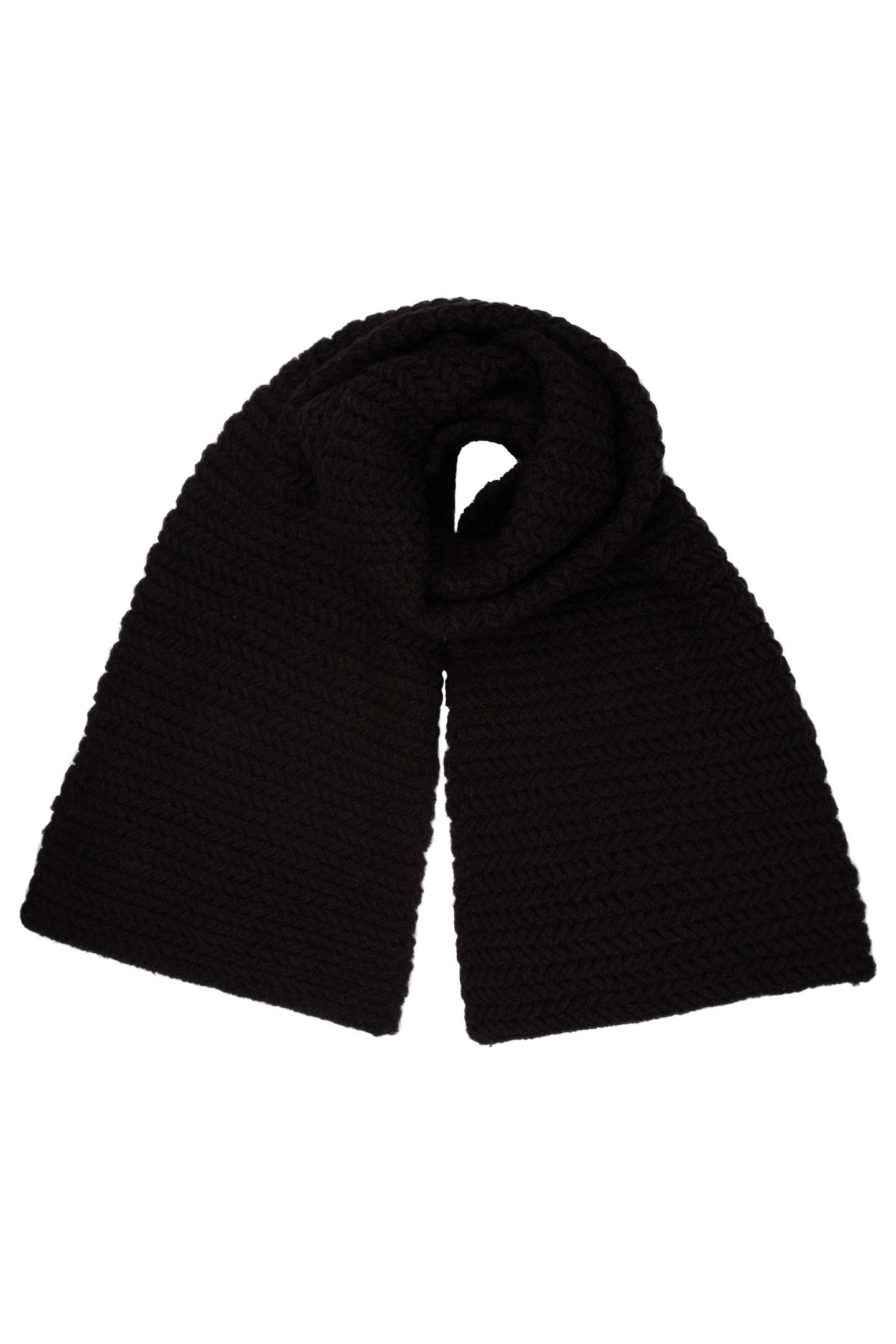 SCARF ZZ KNIT BLACK 1