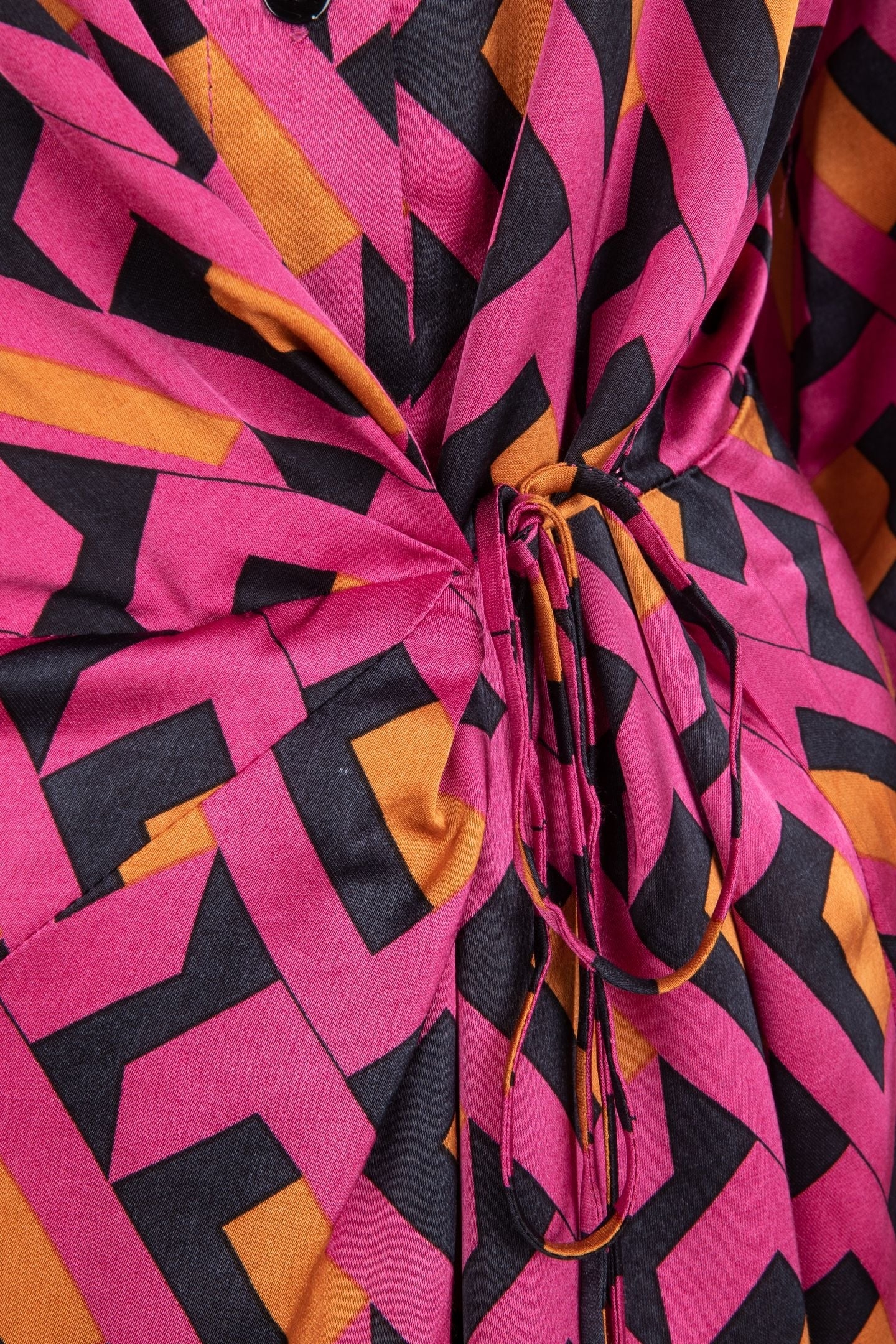 DRESS OVERLAP DETAIL GEO PRINT PRINT 7