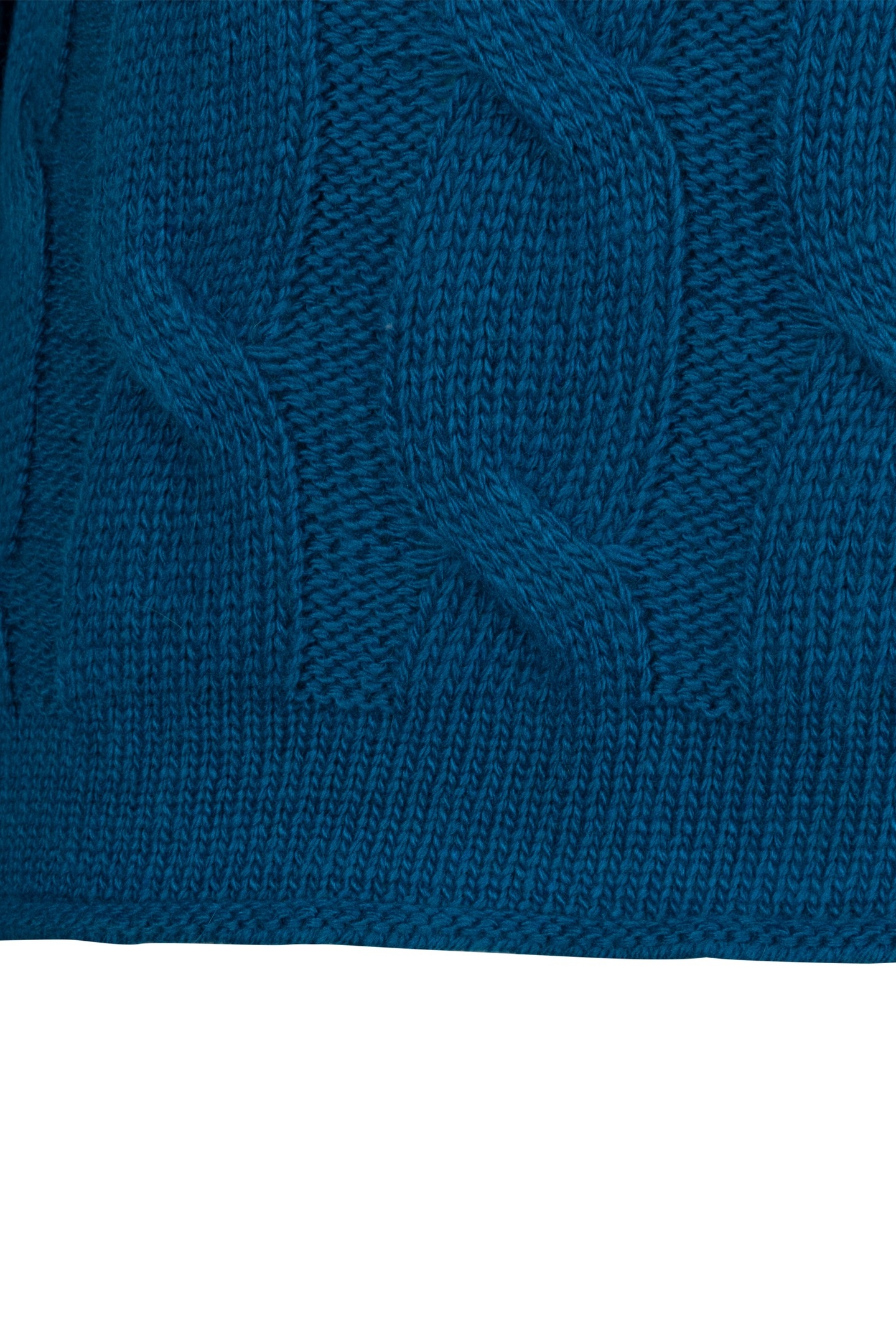 SWEATER CABLES TURTLE NECK PETROL 7