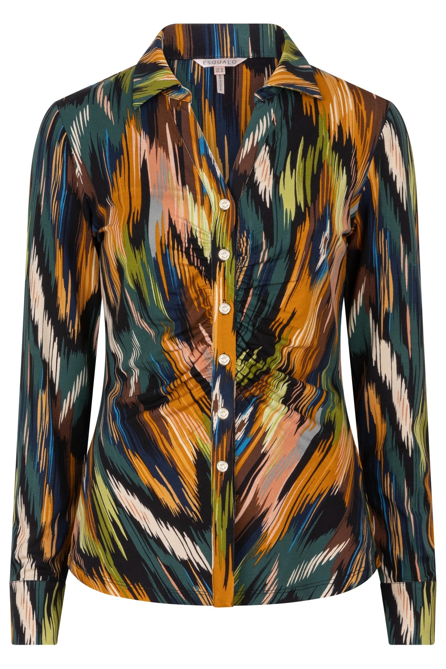 BLOUSE GATHERING UNIVERSE LIGHTNING SJ PRINT 4