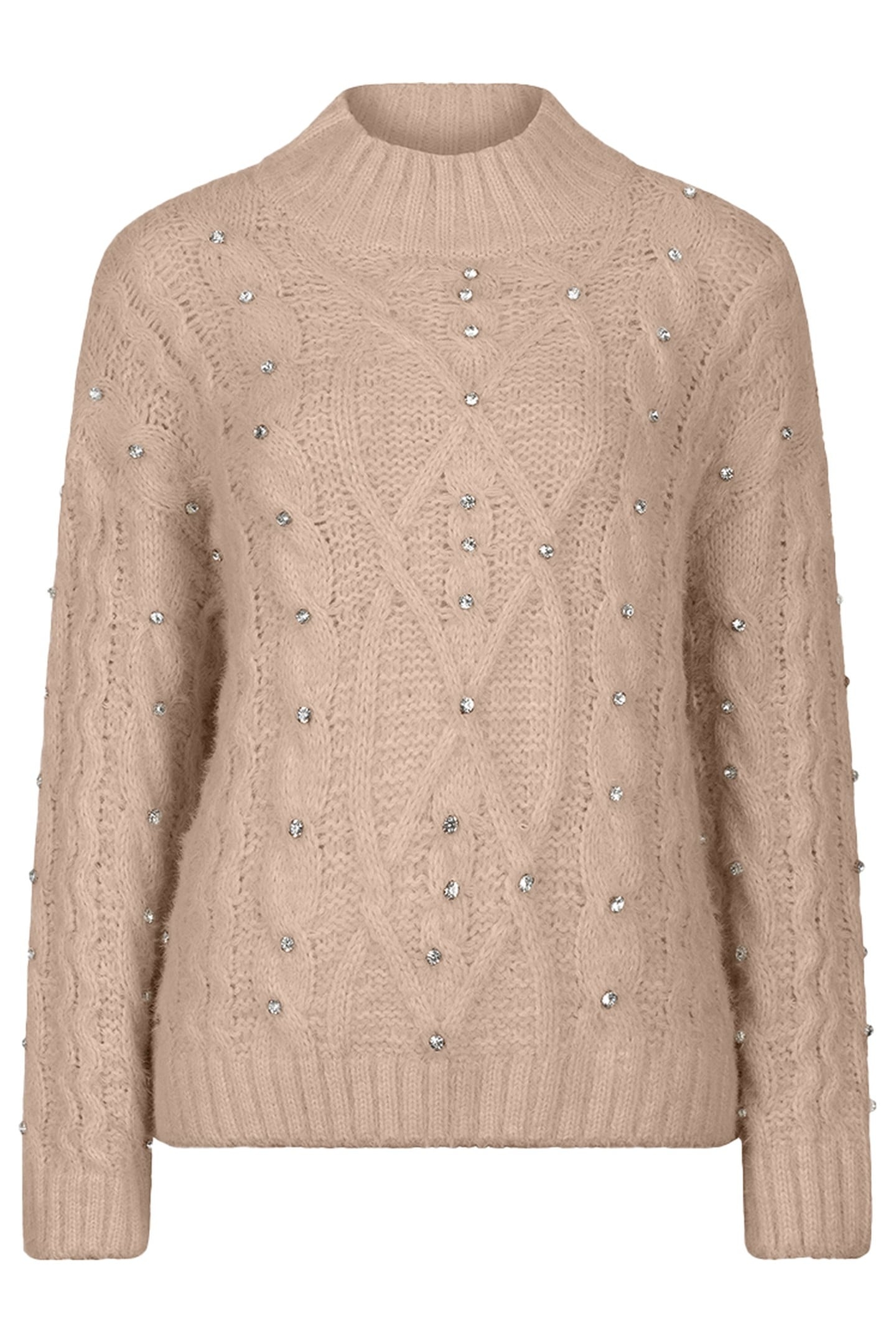 SWEATER CABLE STONES SAND 1