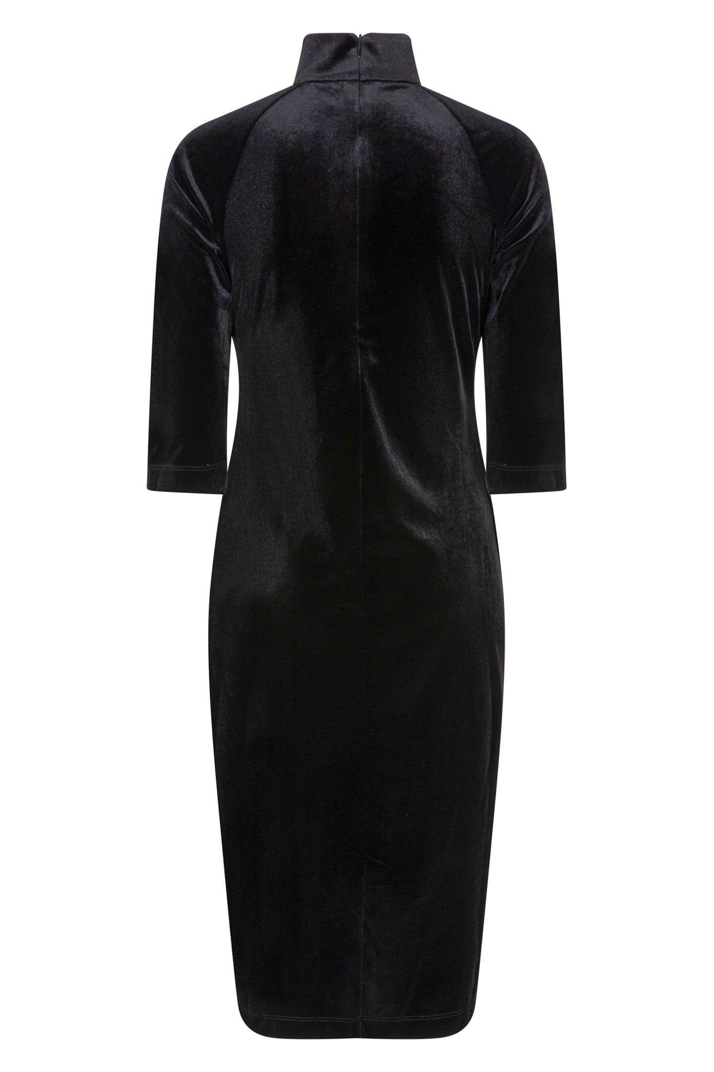 DRESS VELOURS GATHERING BLACK 5