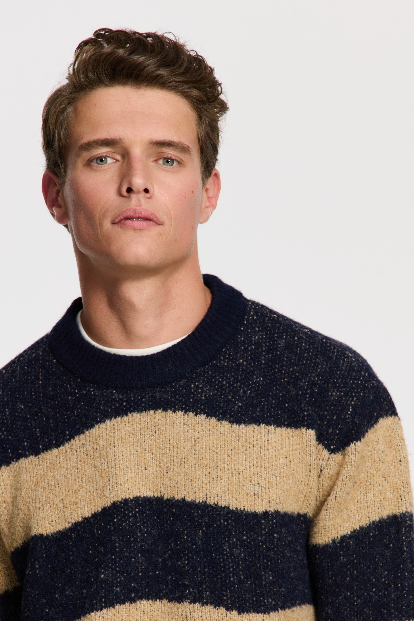 PIKE RELAXED FIT WAVE PULLOVER BLUE CLAY WAVE 2