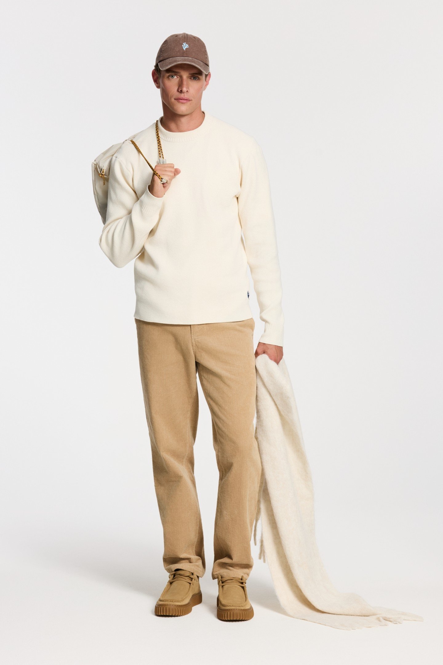 PIKE RELAXED FIT CHENILLE PULLOVER WHITE 3