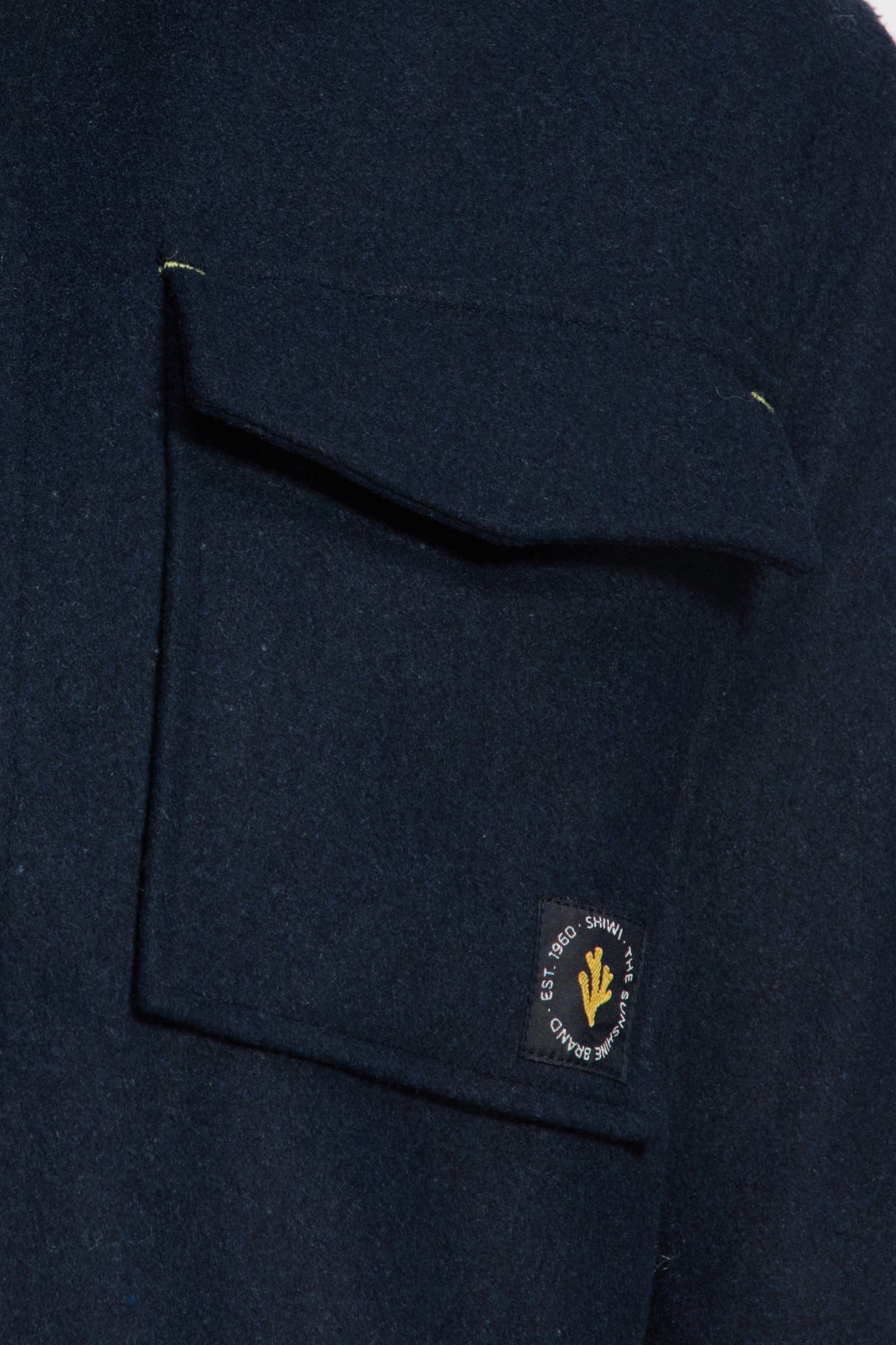 STAN WOOL BLEND LONG SLEEVE SHIRT BLUE DARK NAVY 8