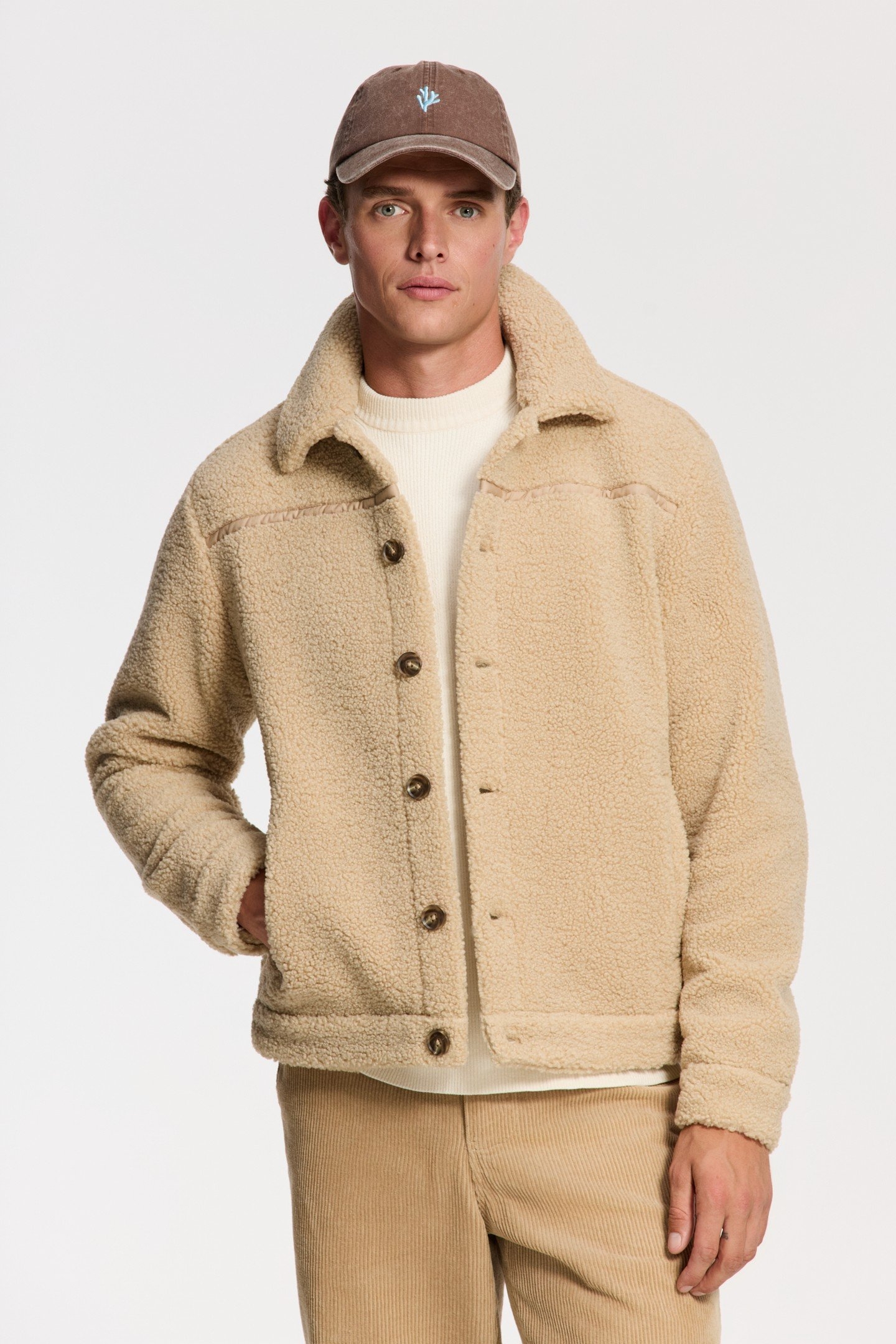 SYD TEDDY JACKET BEIGE CLAY 1