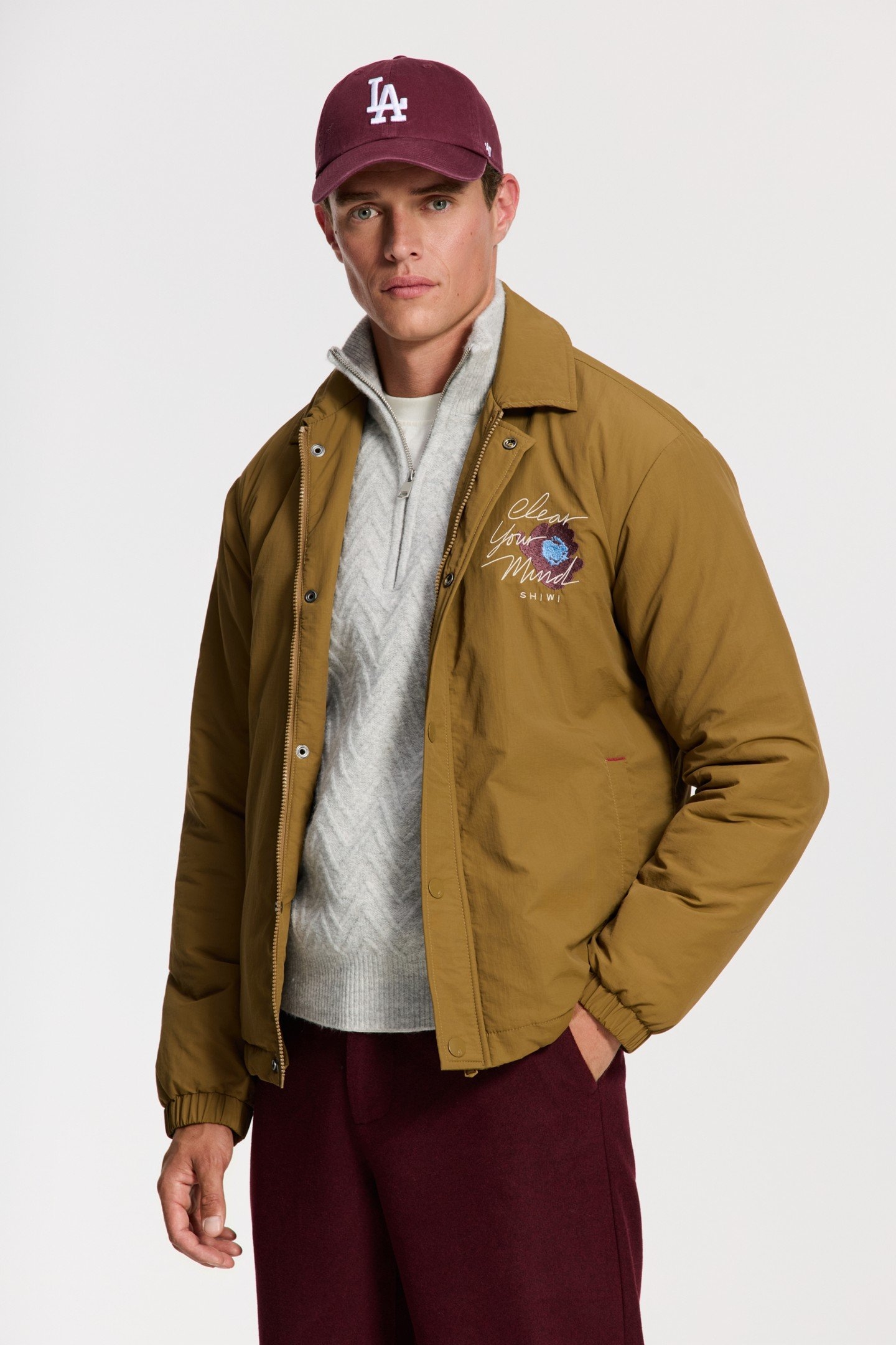 OTIS PADDED JACKET SHIWI UNWIND BROWN HAZELNUT 1