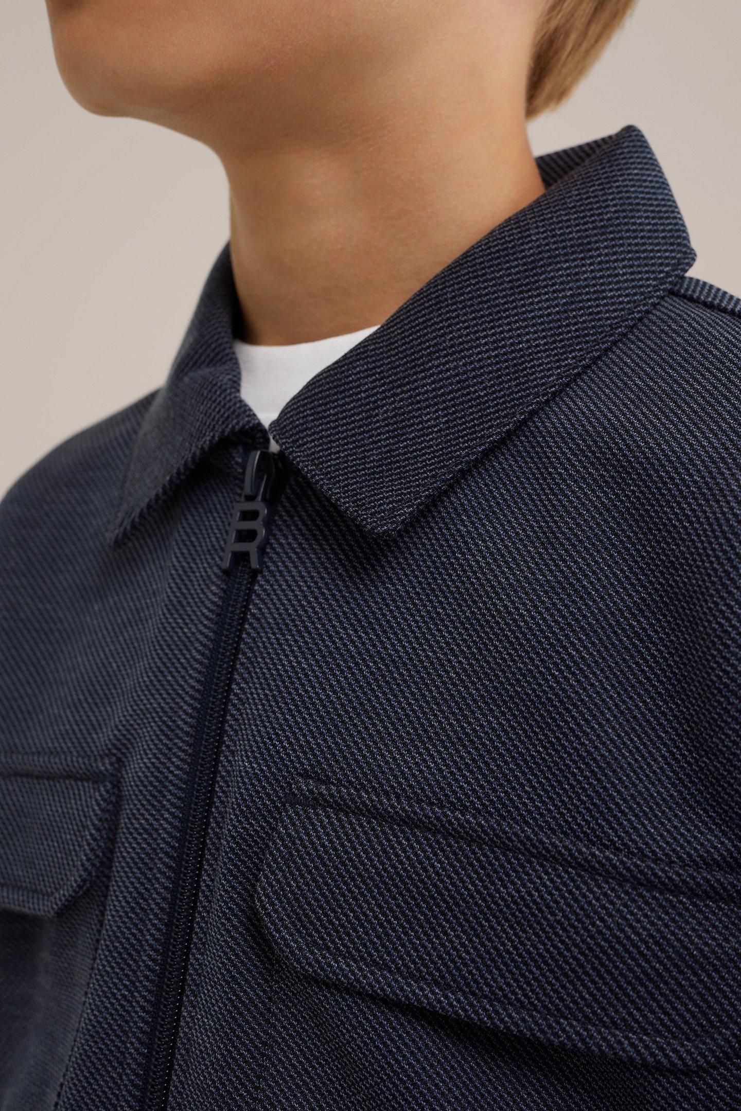 BOYS CARDIGAN WITH ZIPPER NAVY BLUE 5