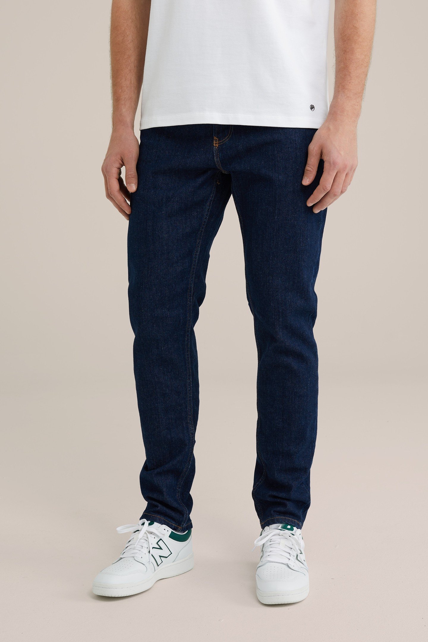 5-POCKET MID WAIST DARK BLUE 3